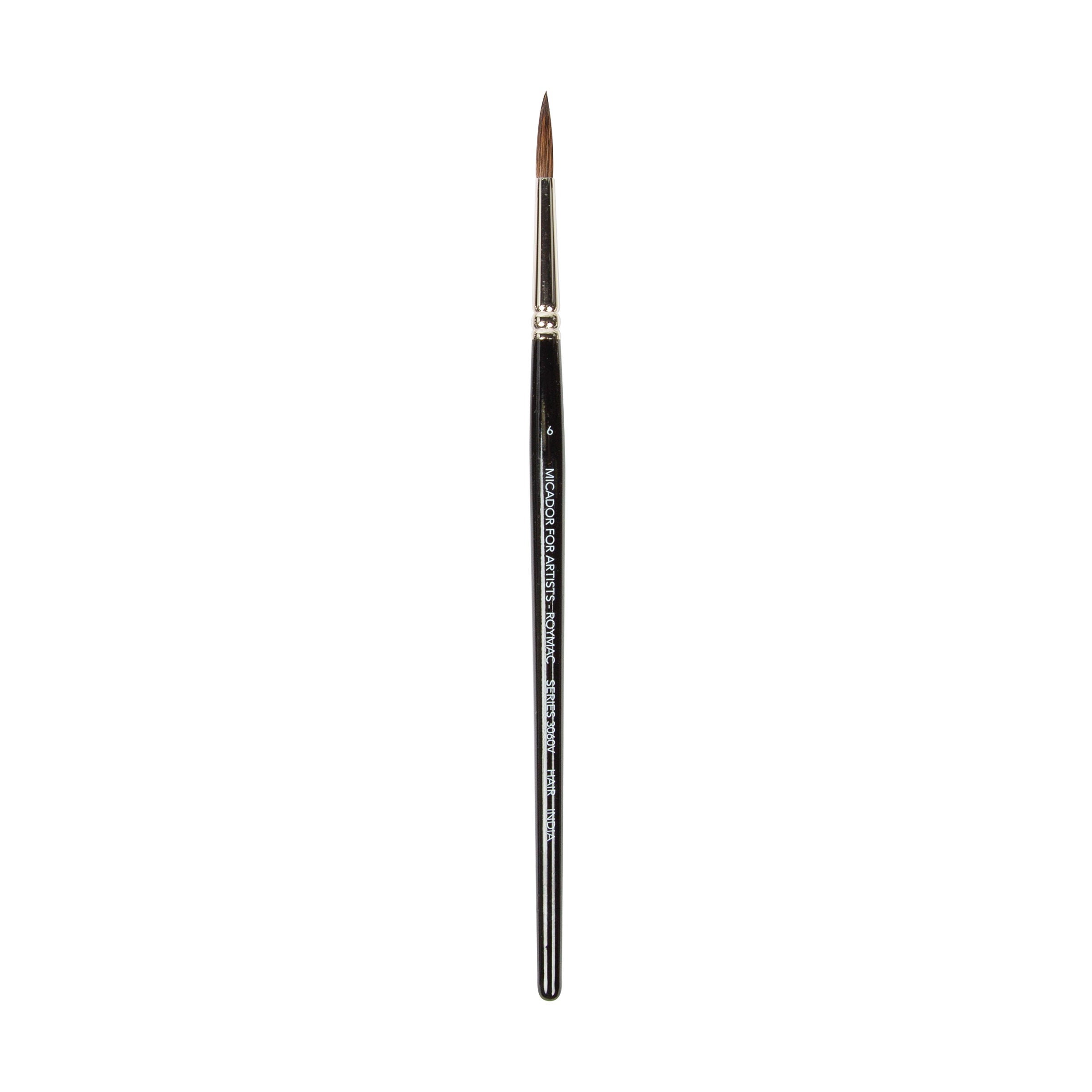 3060V Brush, Round, Size 6 FSC 100% Micador For Artists
