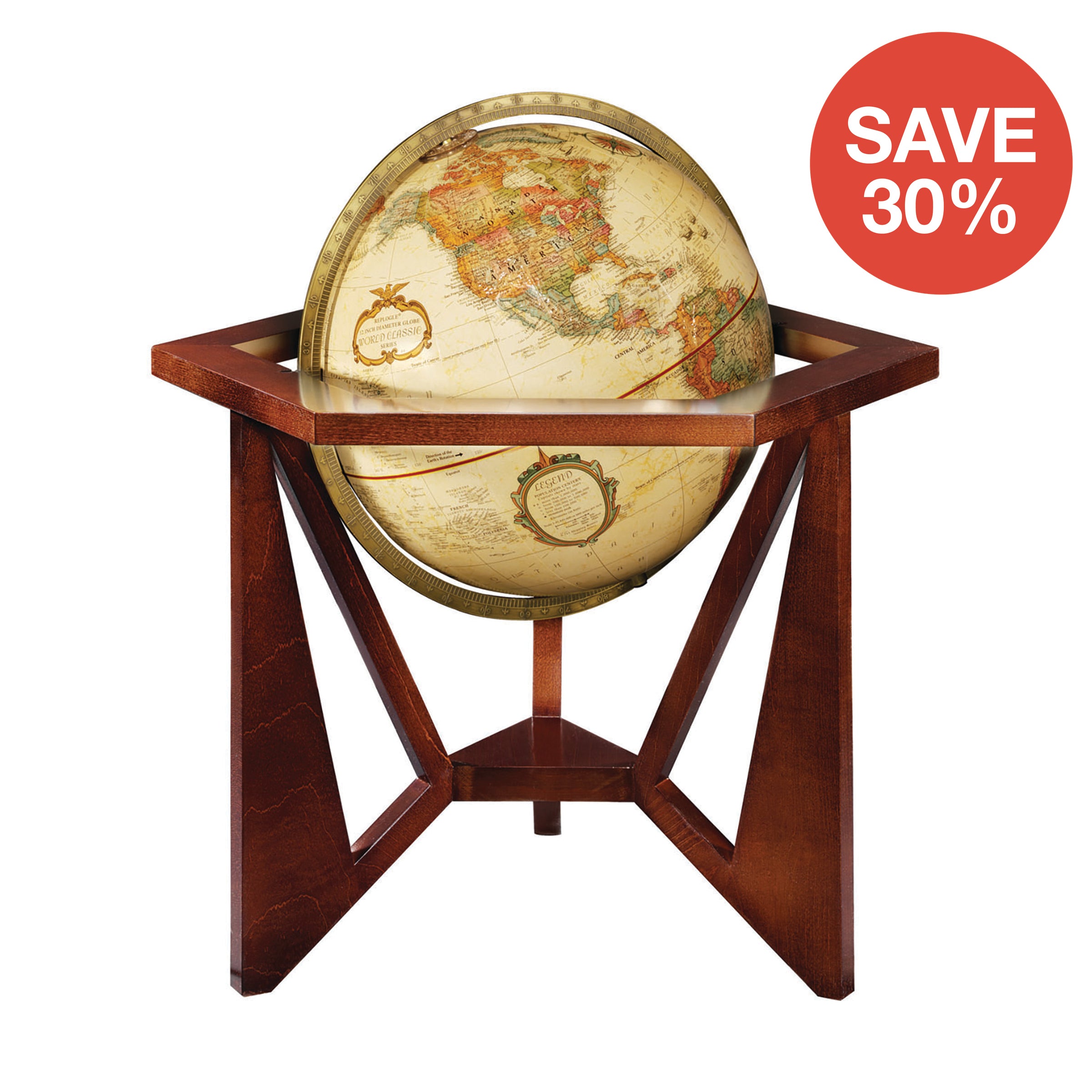 Frank Lloyd Wright San Marcos, Antique, 30cm Replogle