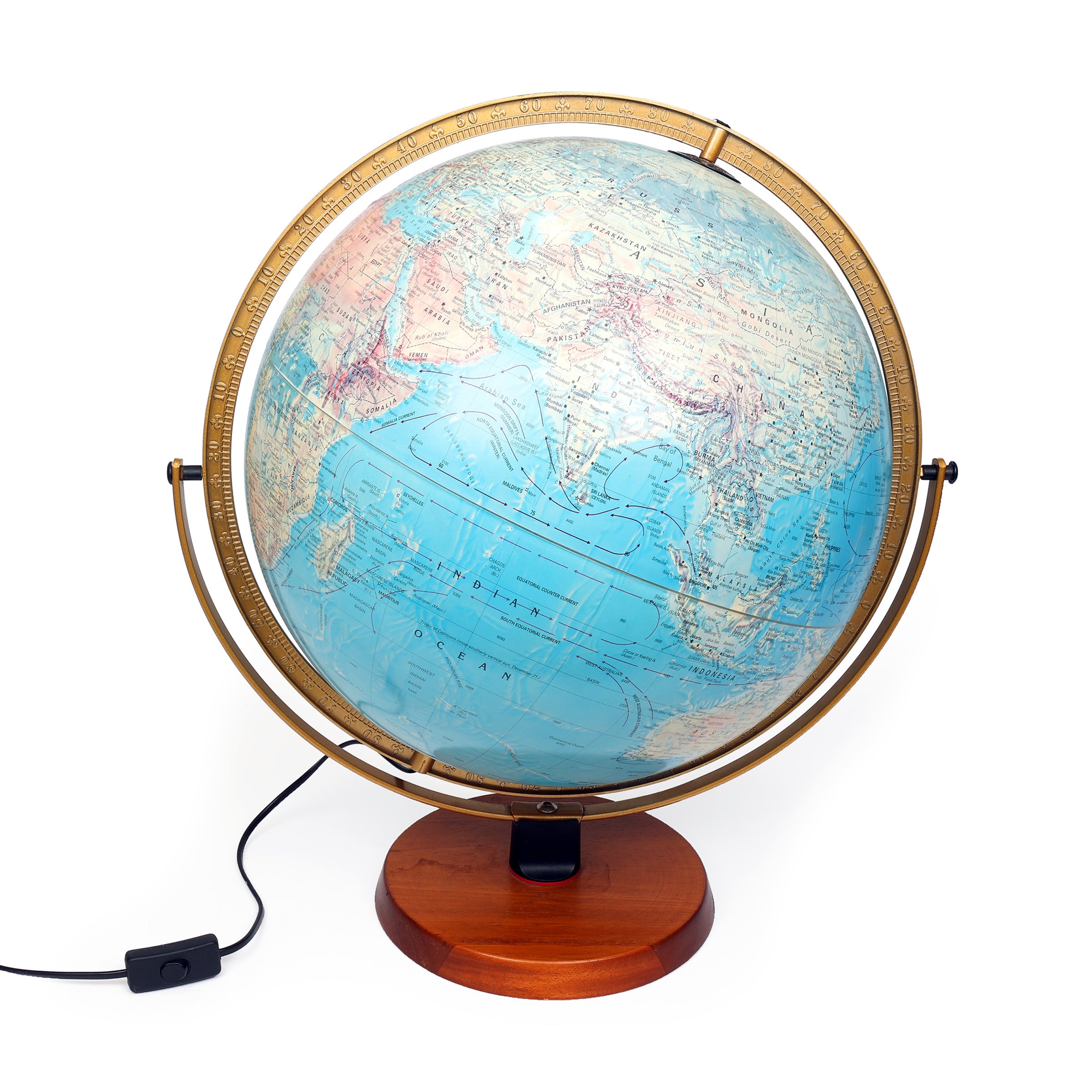 Attache - Blue Ocean, 40cm Illuminated Scanglobe