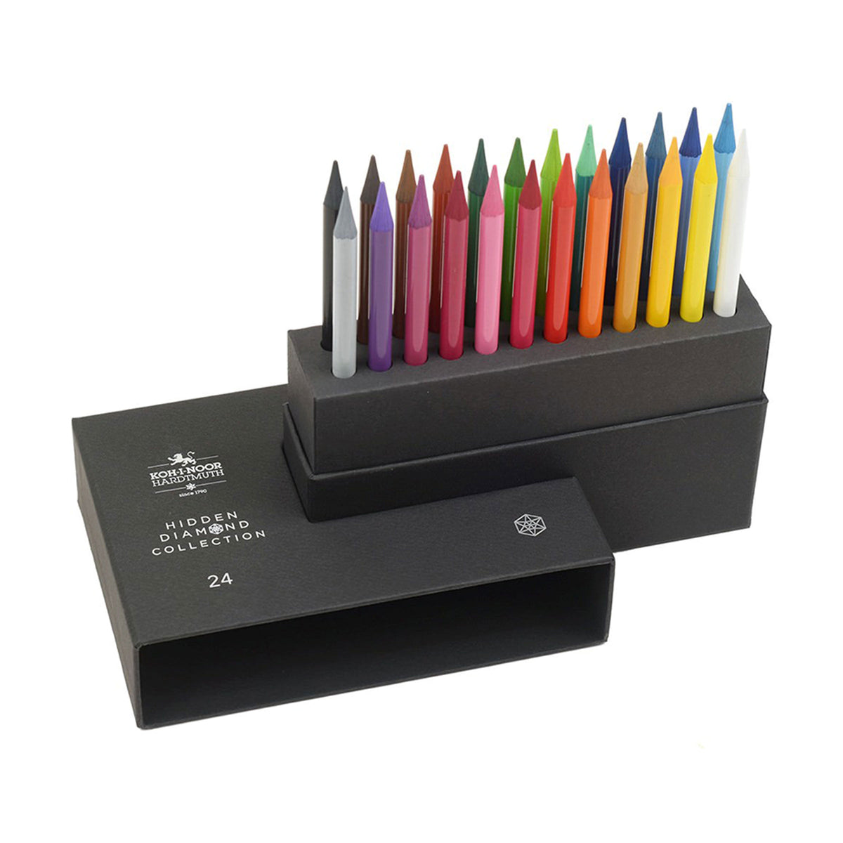 Set of woodless coloured pencils Pack 24 - Hidden Diamond Koh-I-Noor