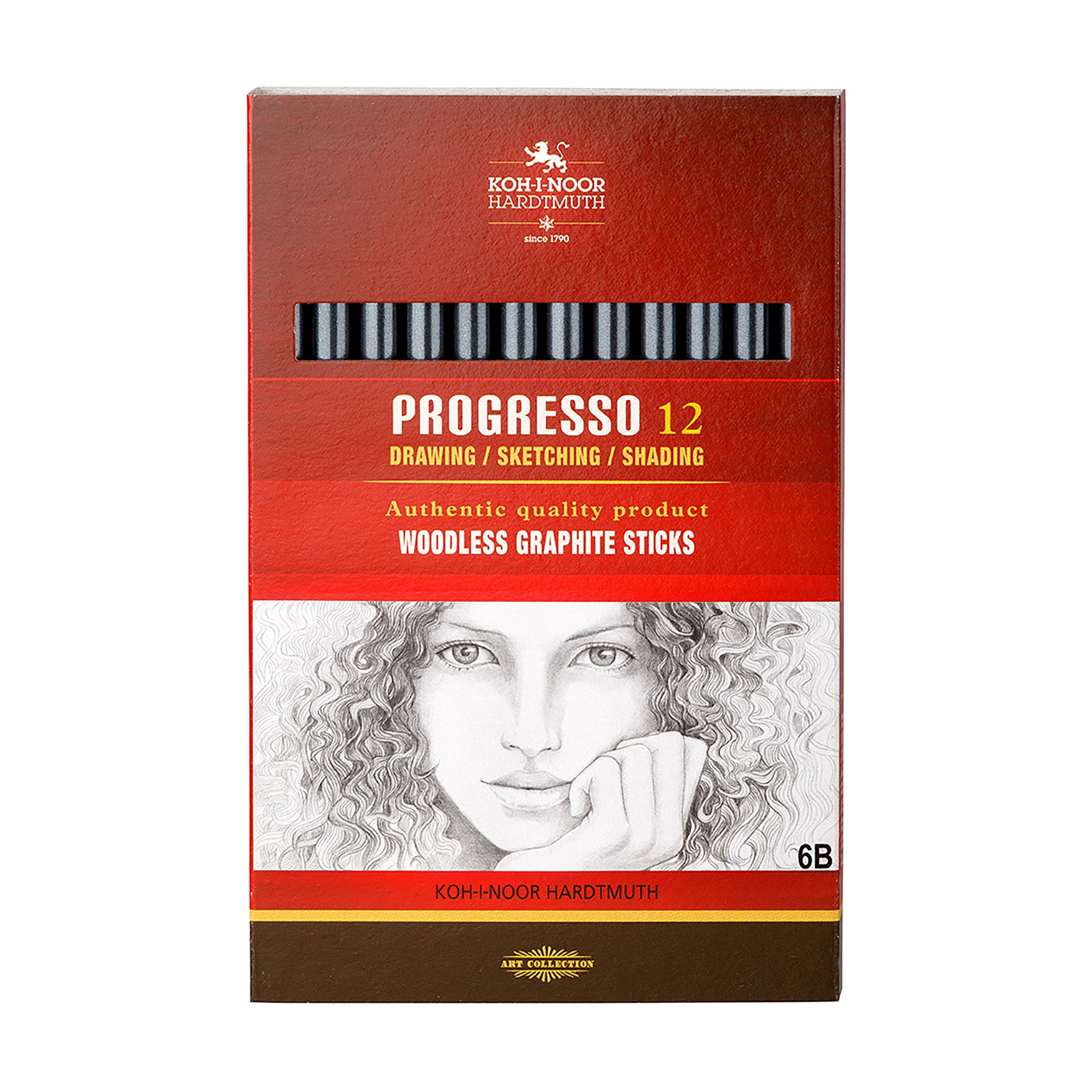 Koh I Noor Progresso Graphite 6B 12Pk