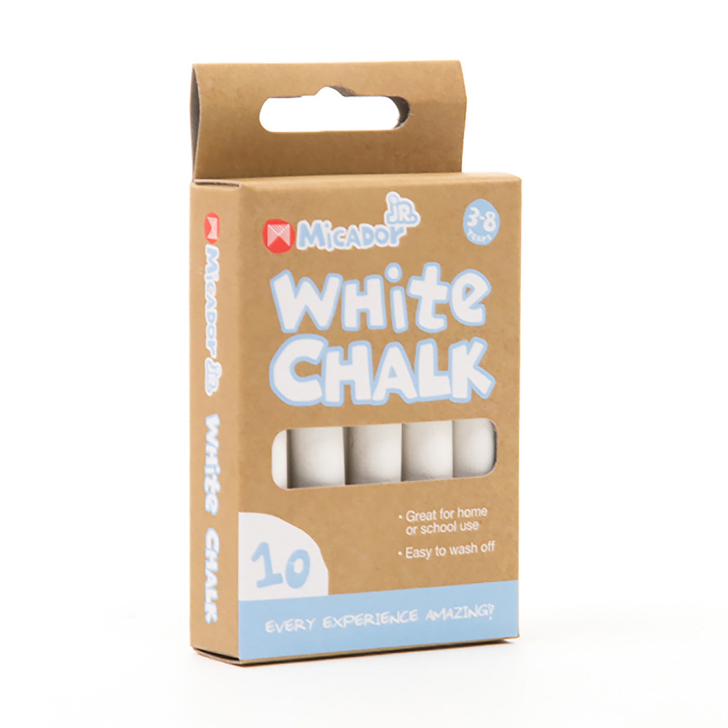 Chalk - White, Pack 10 Micador jR.