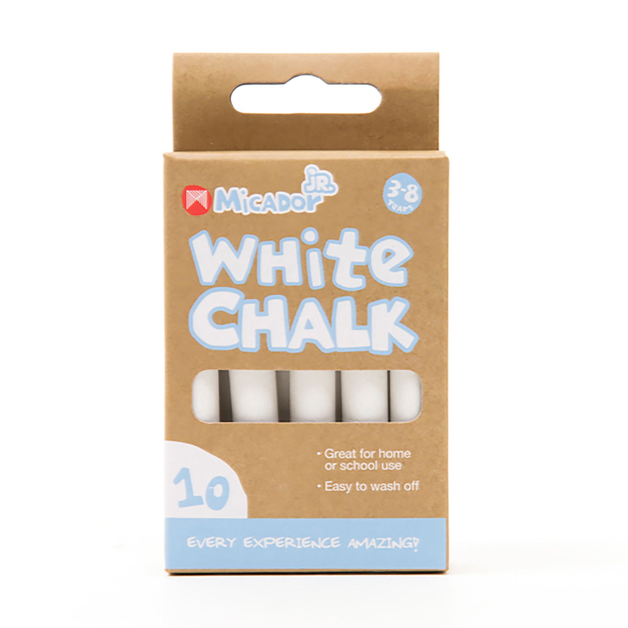 Chalk - White, Pack 10 Micador jR.