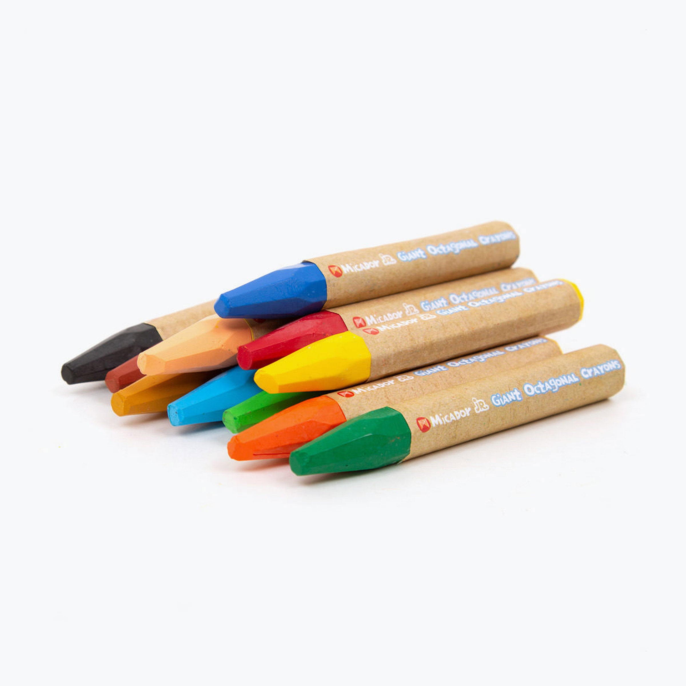 Giant Crayons Octagonal, Pack 12 Micador jR.