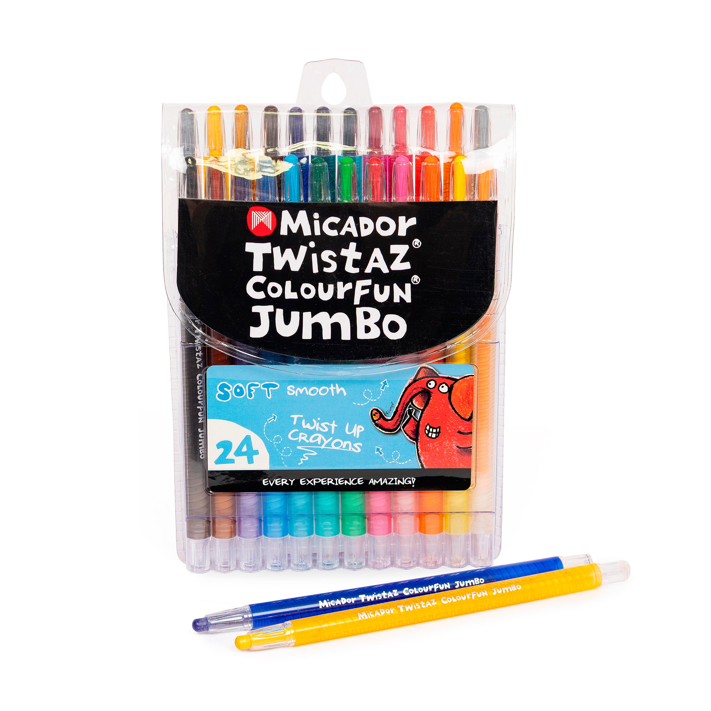 Micador Twistaz Jumbo Crayons Wallet 24Pk