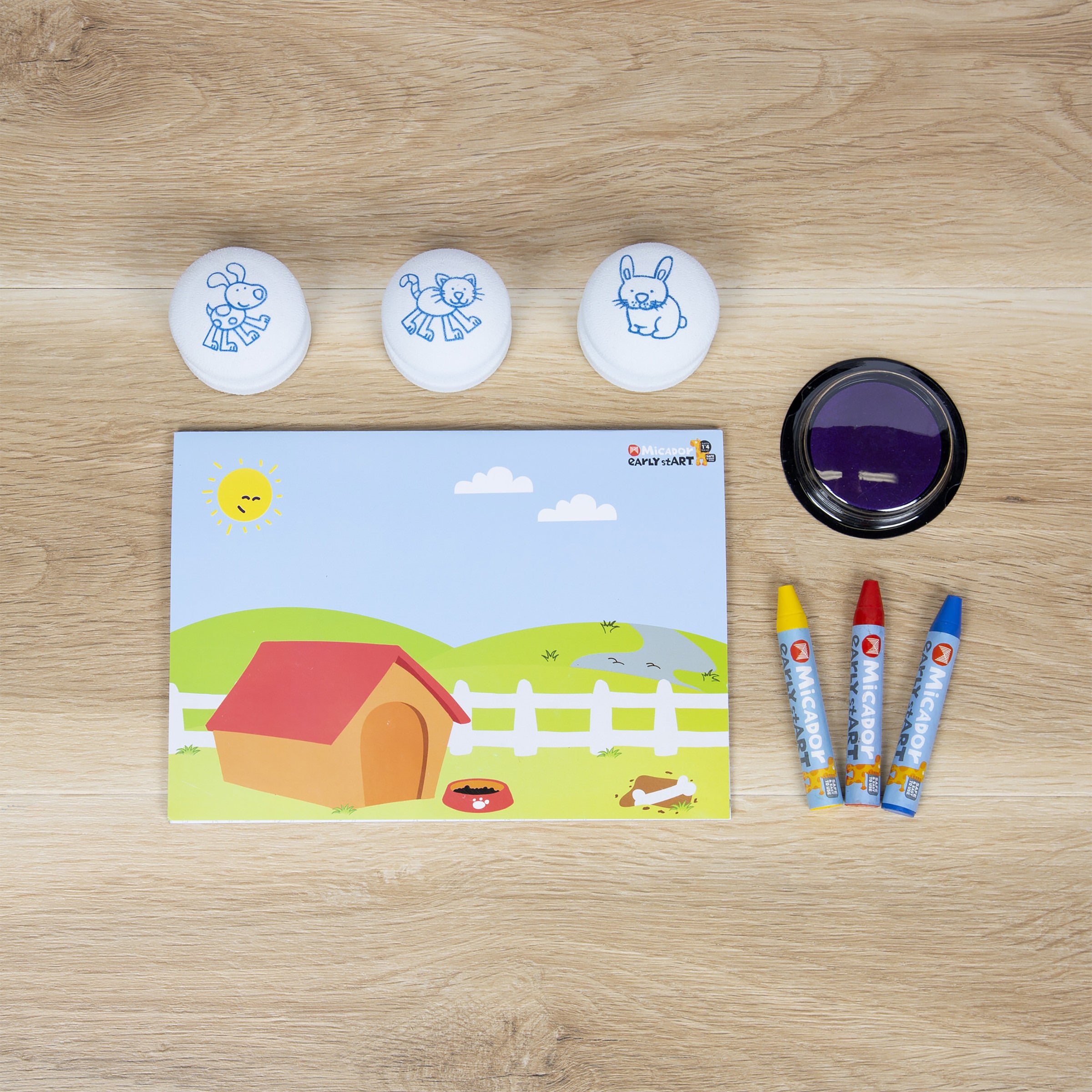 Stamp & Colour Mini Pets FSC Mix early stART