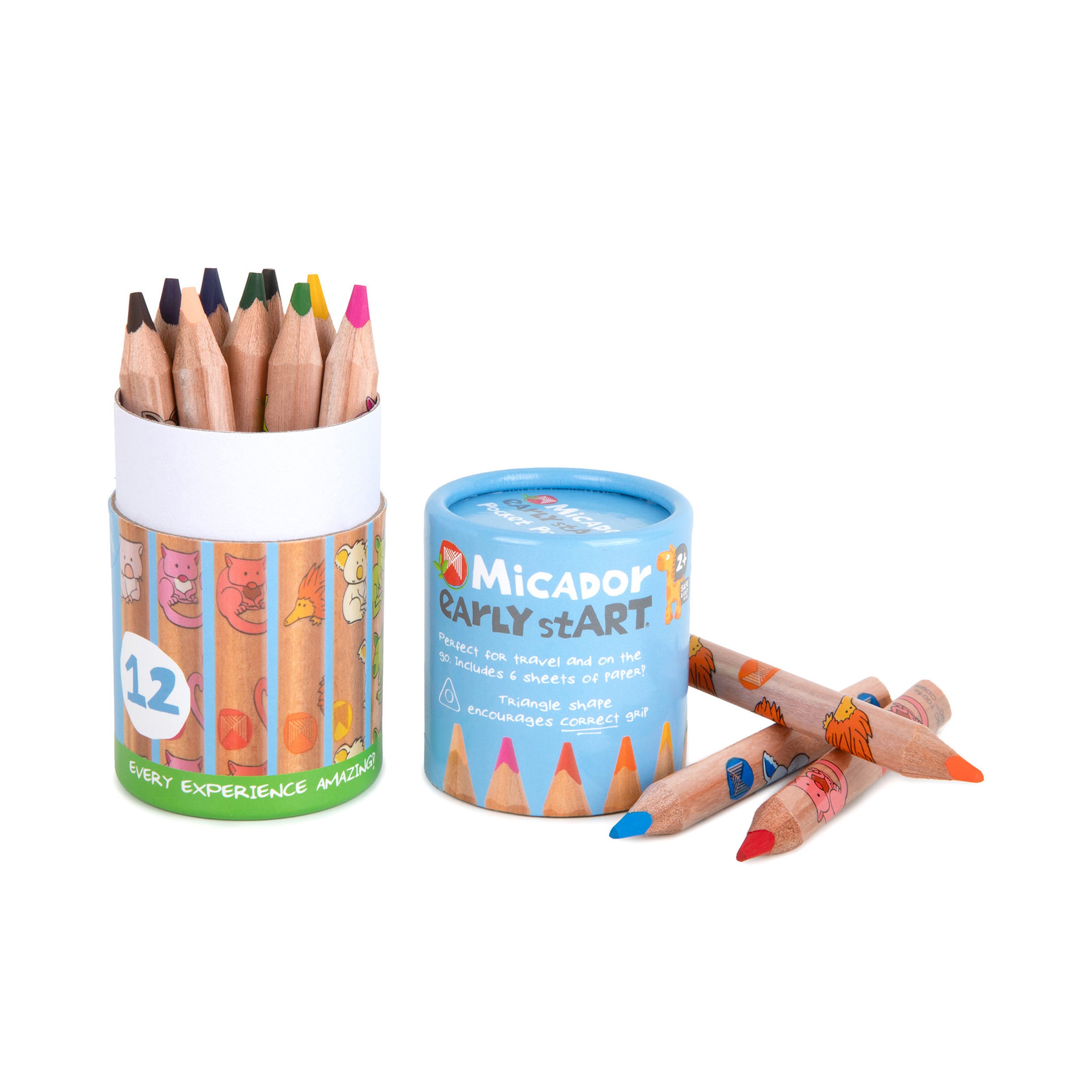 Triangle Pencil Pocket Pack, FSC 100%, Pack 12 early stART