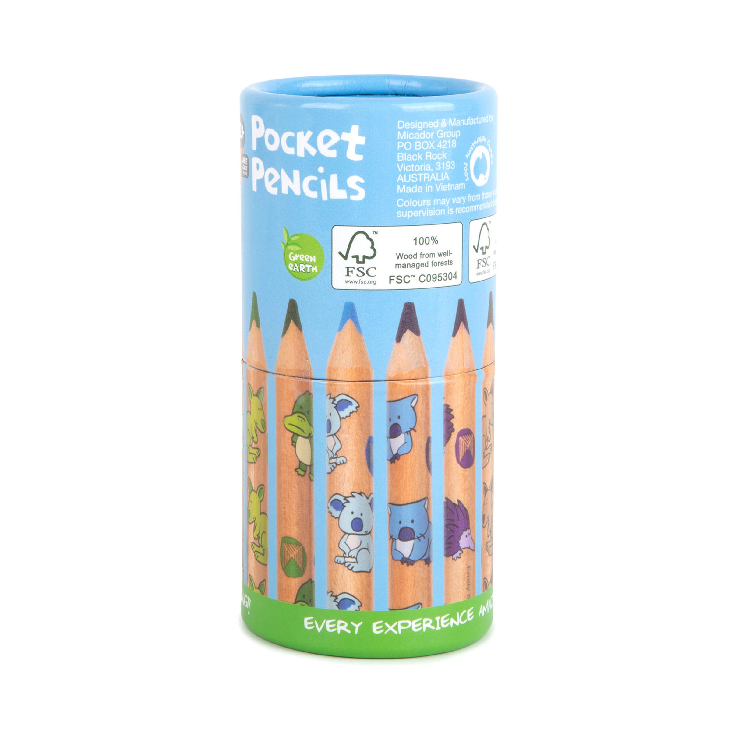Triangle Pencil Pocket Pack, FSC 100%, Pack 12 early stART