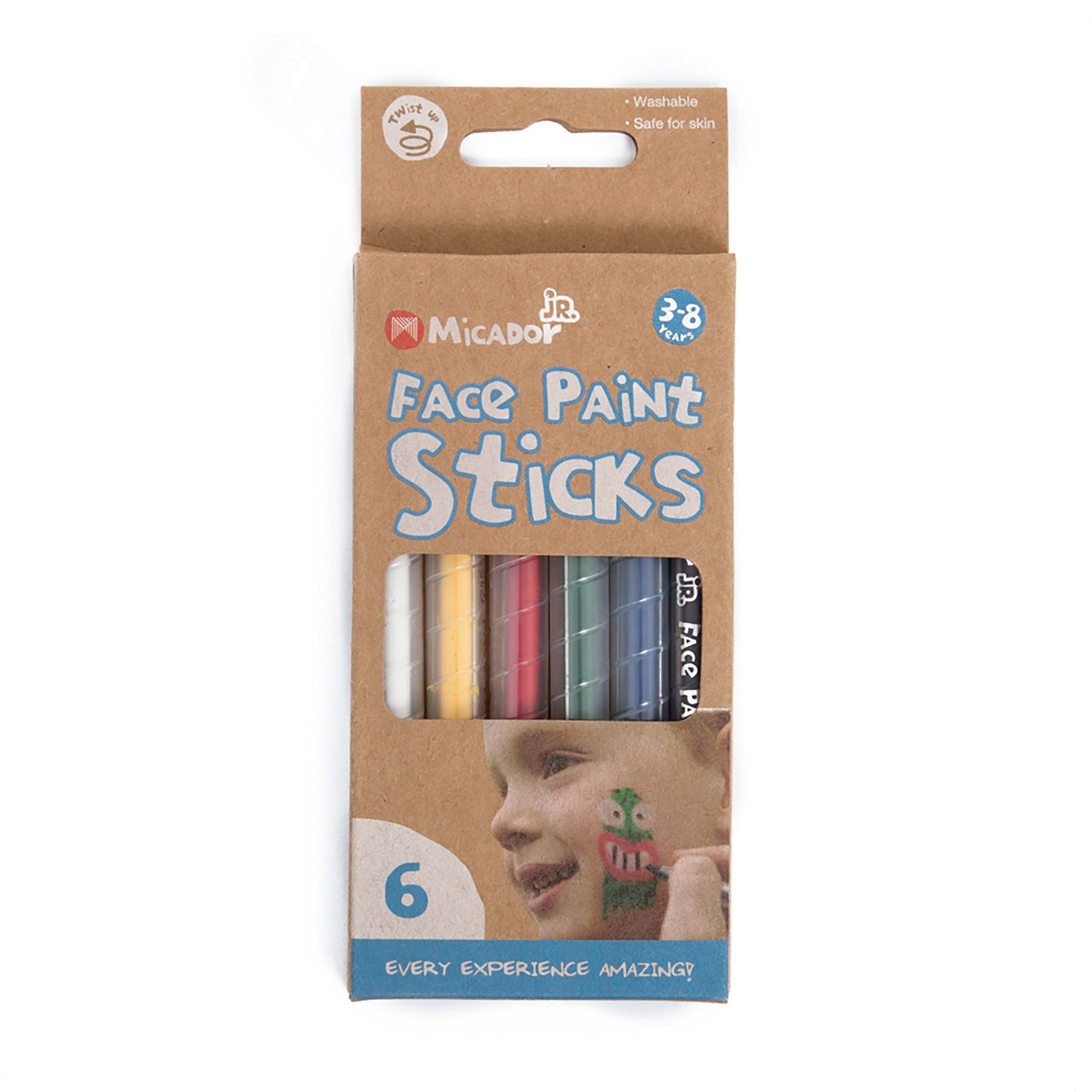 Face Paint Sticks, Card 6 Micador jR.