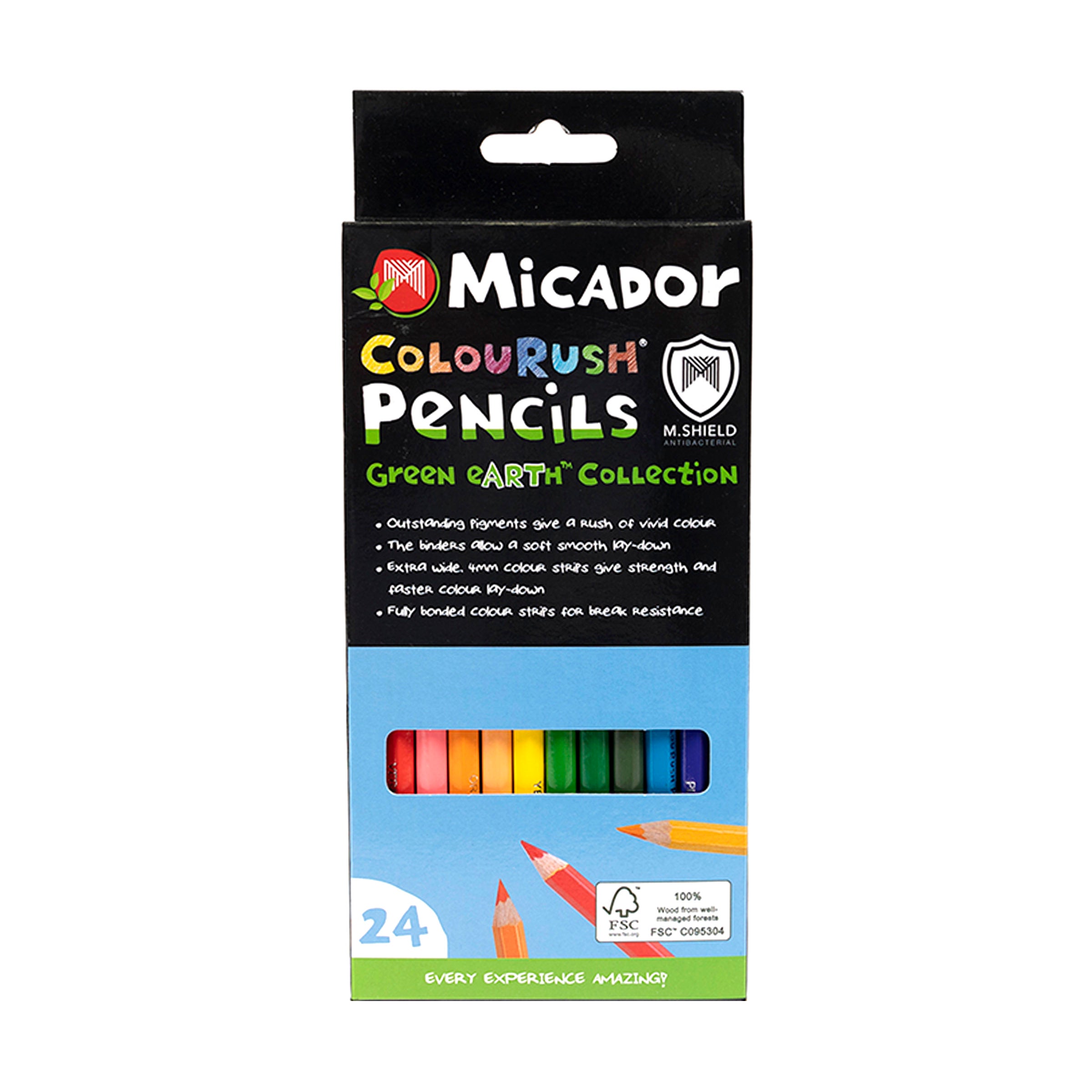 Micador Colourush Pencils 24Pk