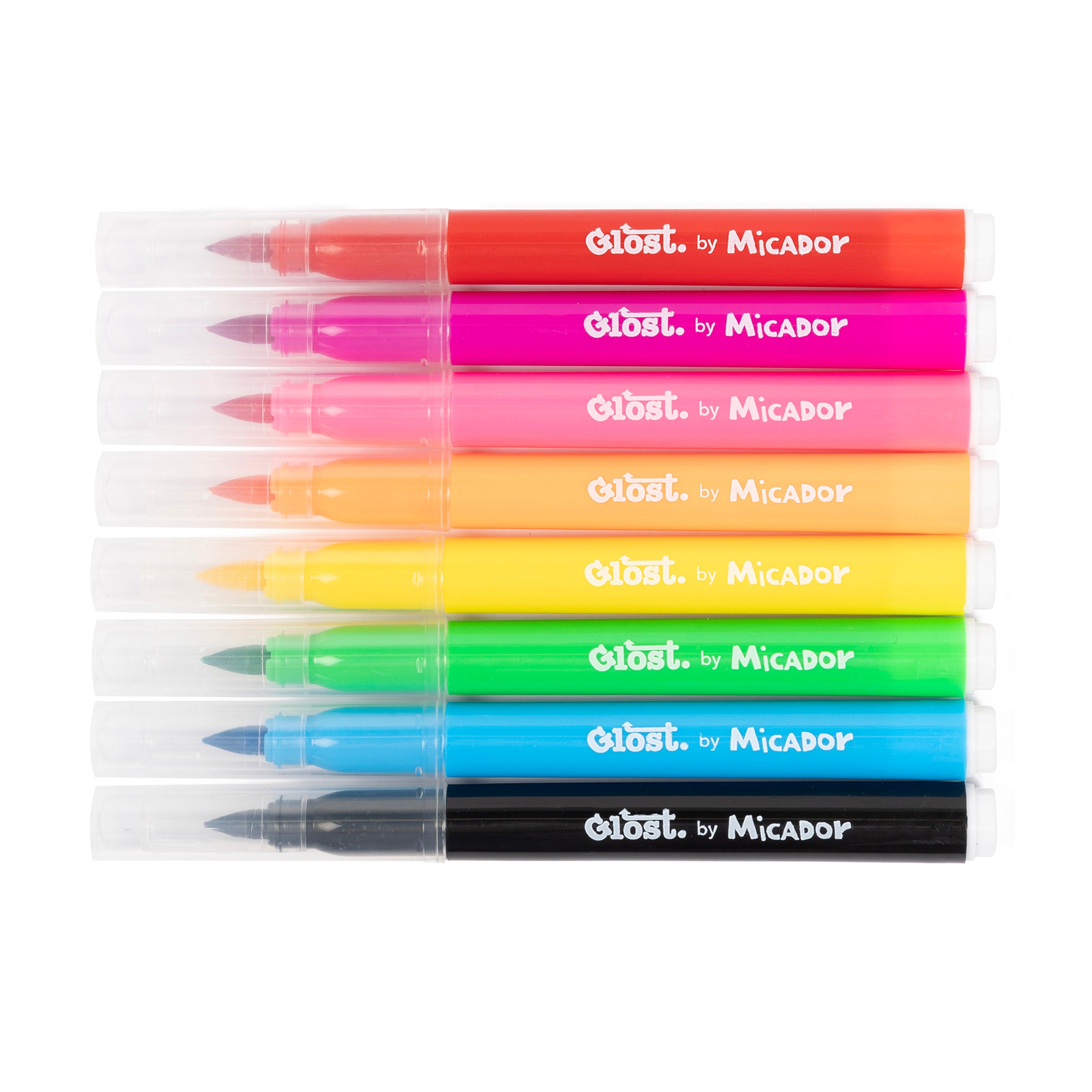 Brush Markers, Pack 8, Glost