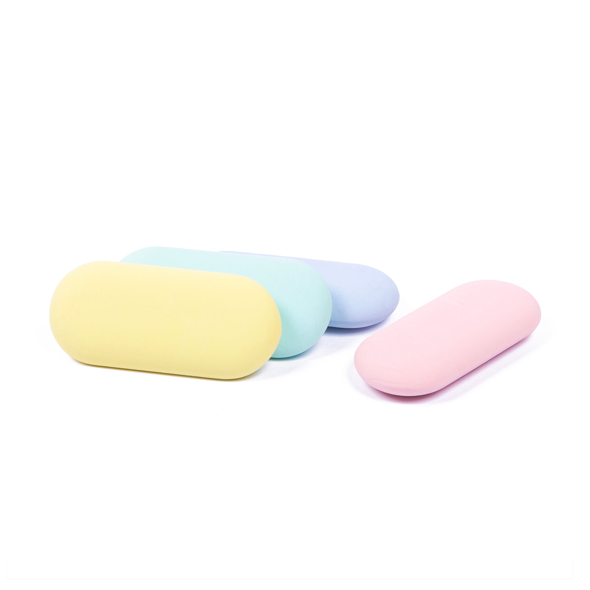 Erasers, Pack 4, Pastel, Glost