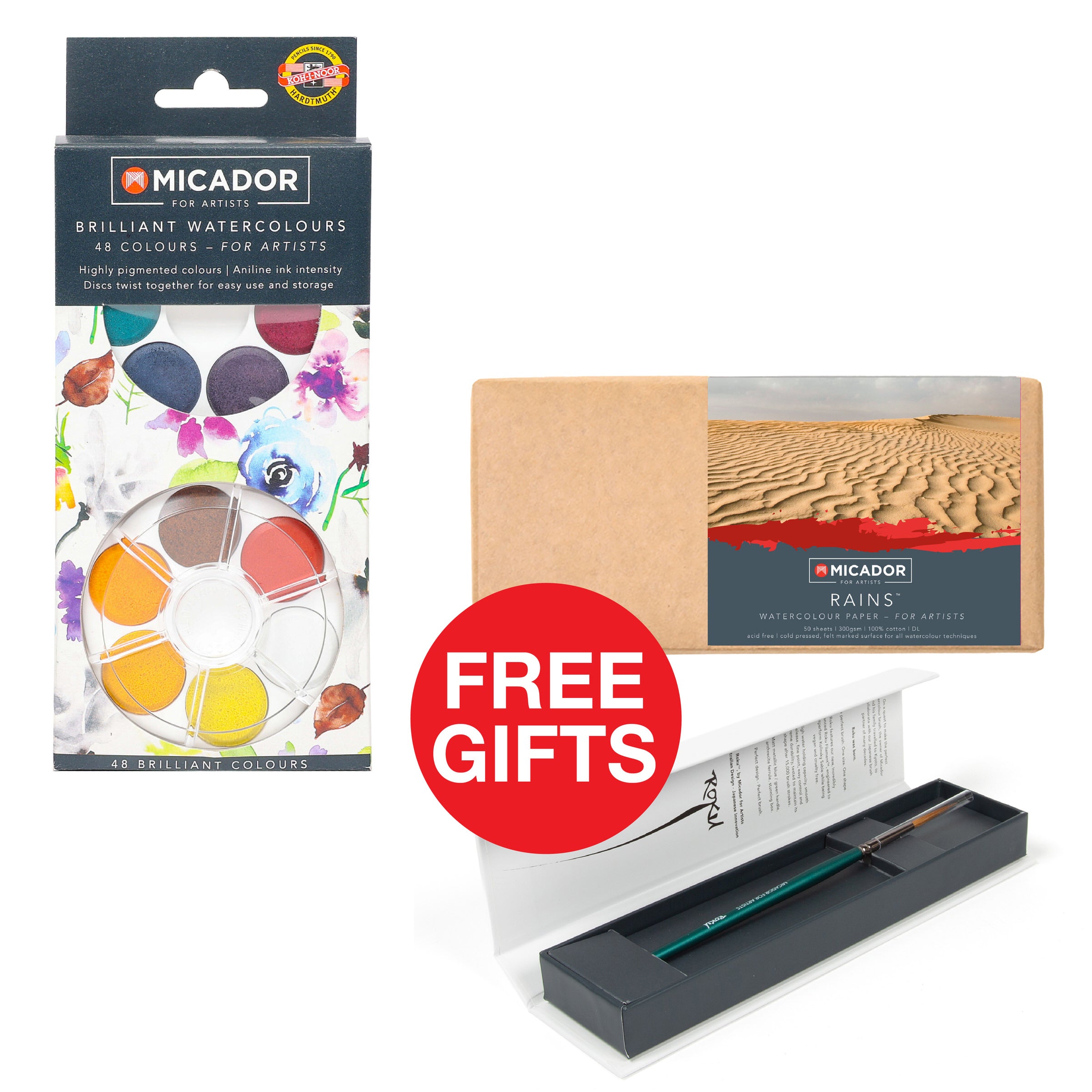 Watercolour Disc- 48 Brilliant Micador For Artists
