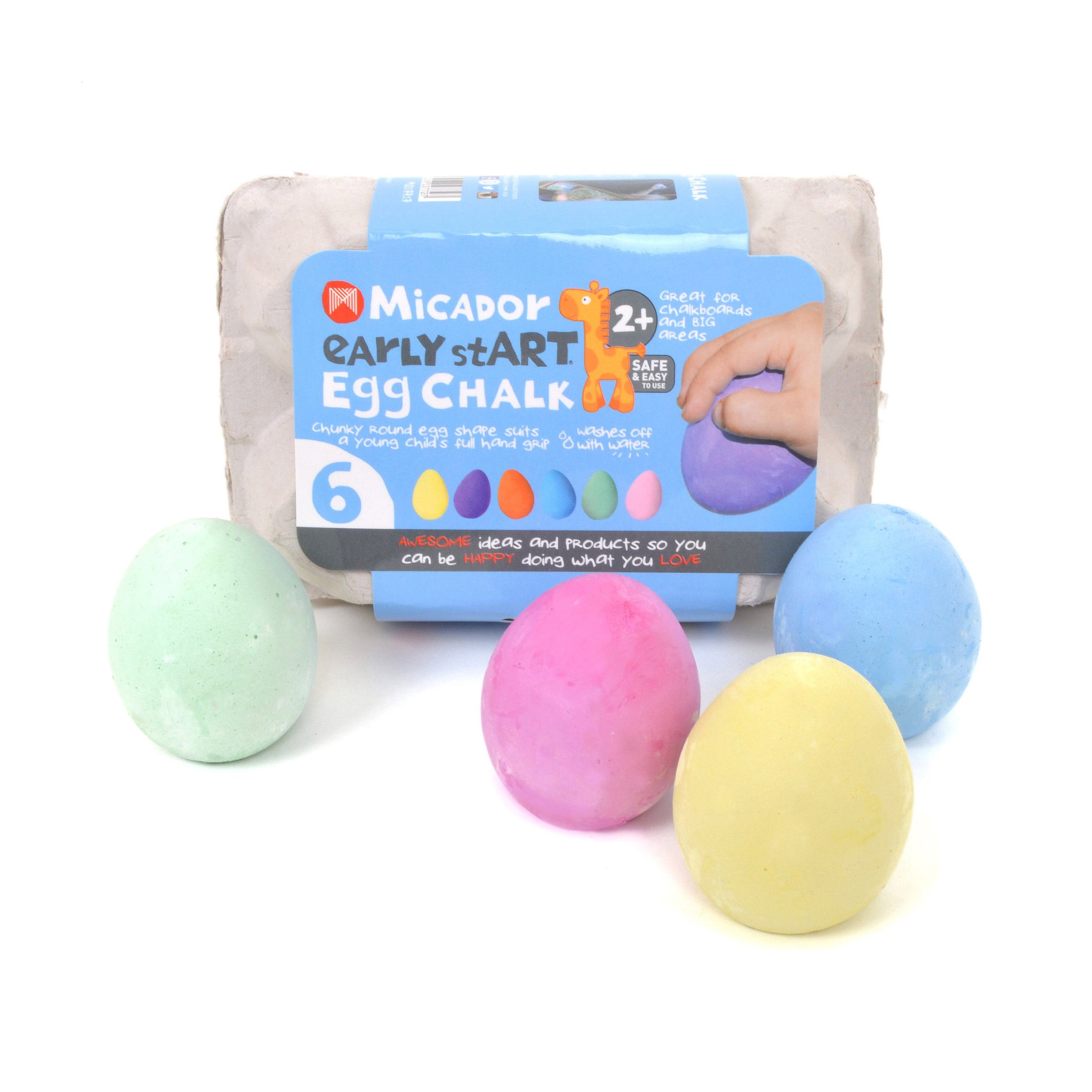 Egg Chalk, Pack 6 early stART