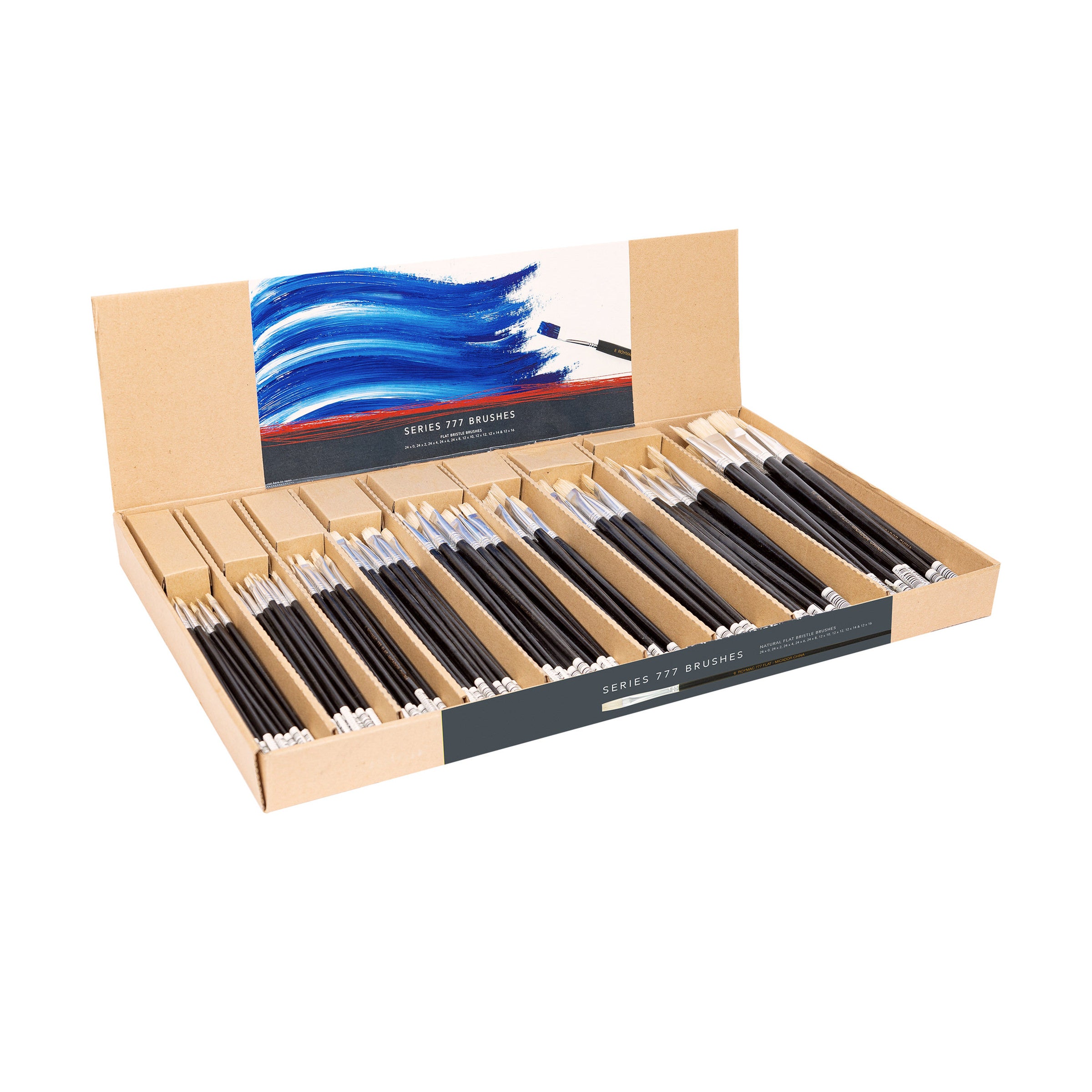 Series 777 Brushes, Display & Contents FSC 100% Micador