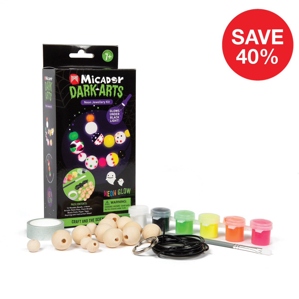 Micador Dark Arts Neon Jewellery Kit, save 40%
