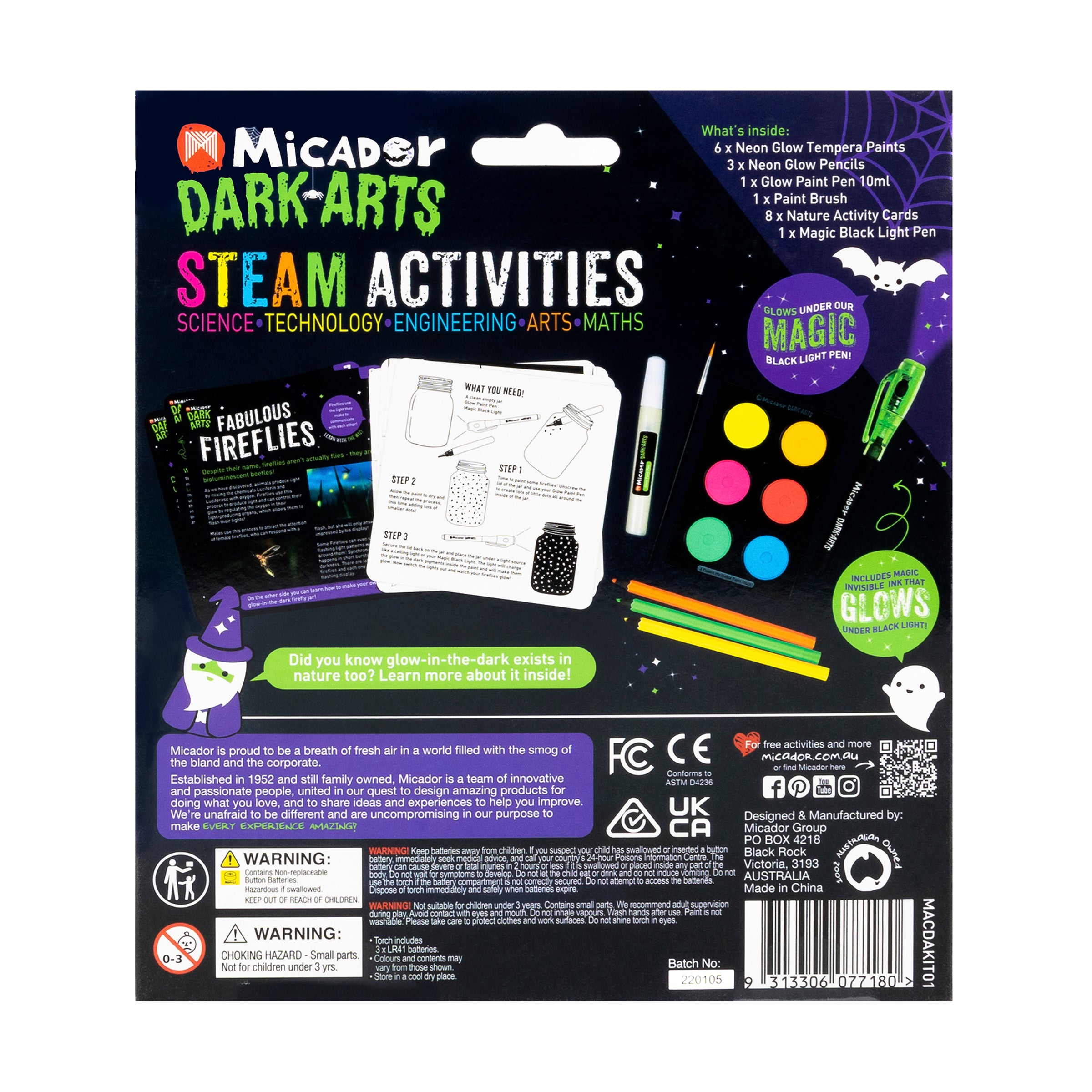 Glow STEAM Activities - Nature Dark Arts