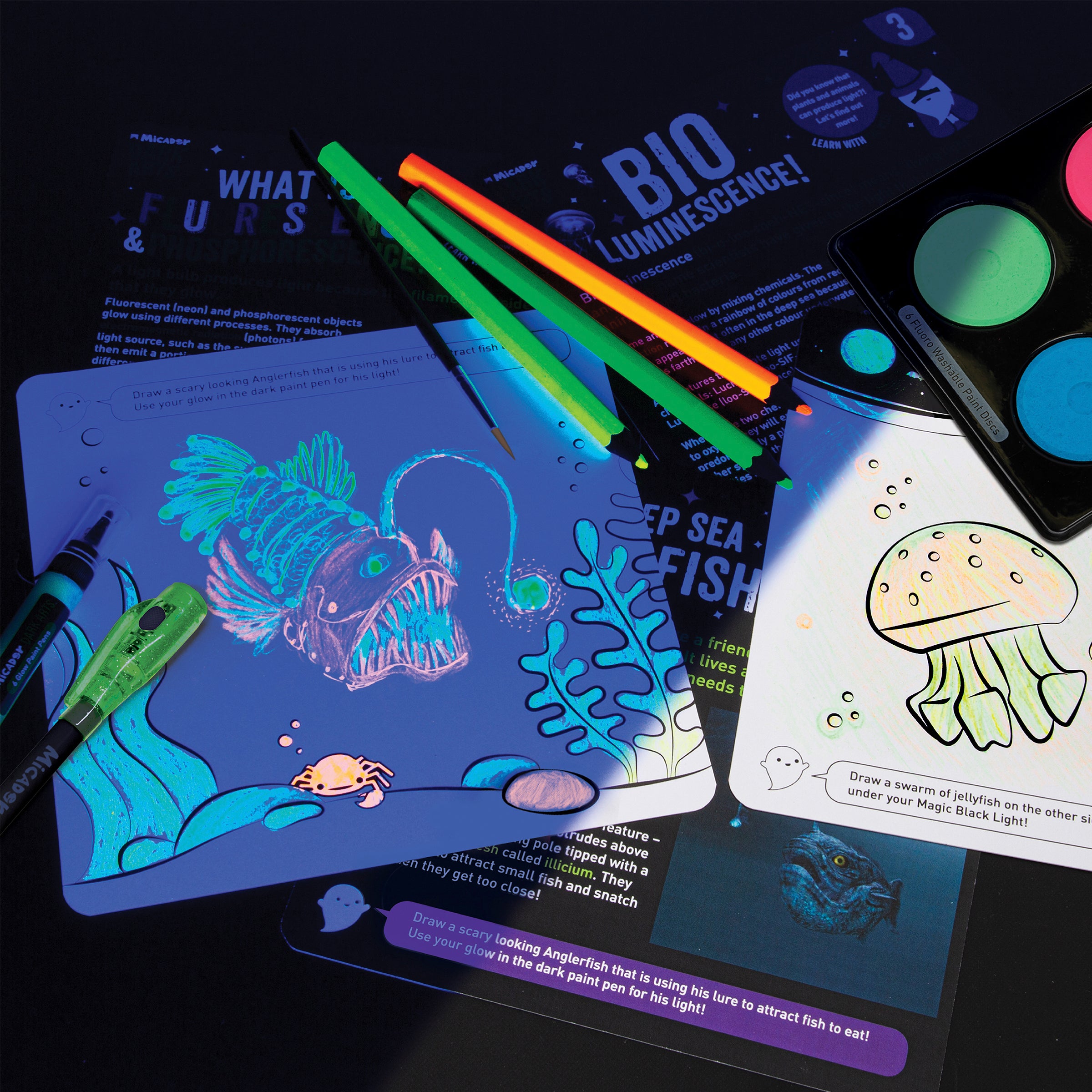Glow STEAM Activities - Nature Dark Arts