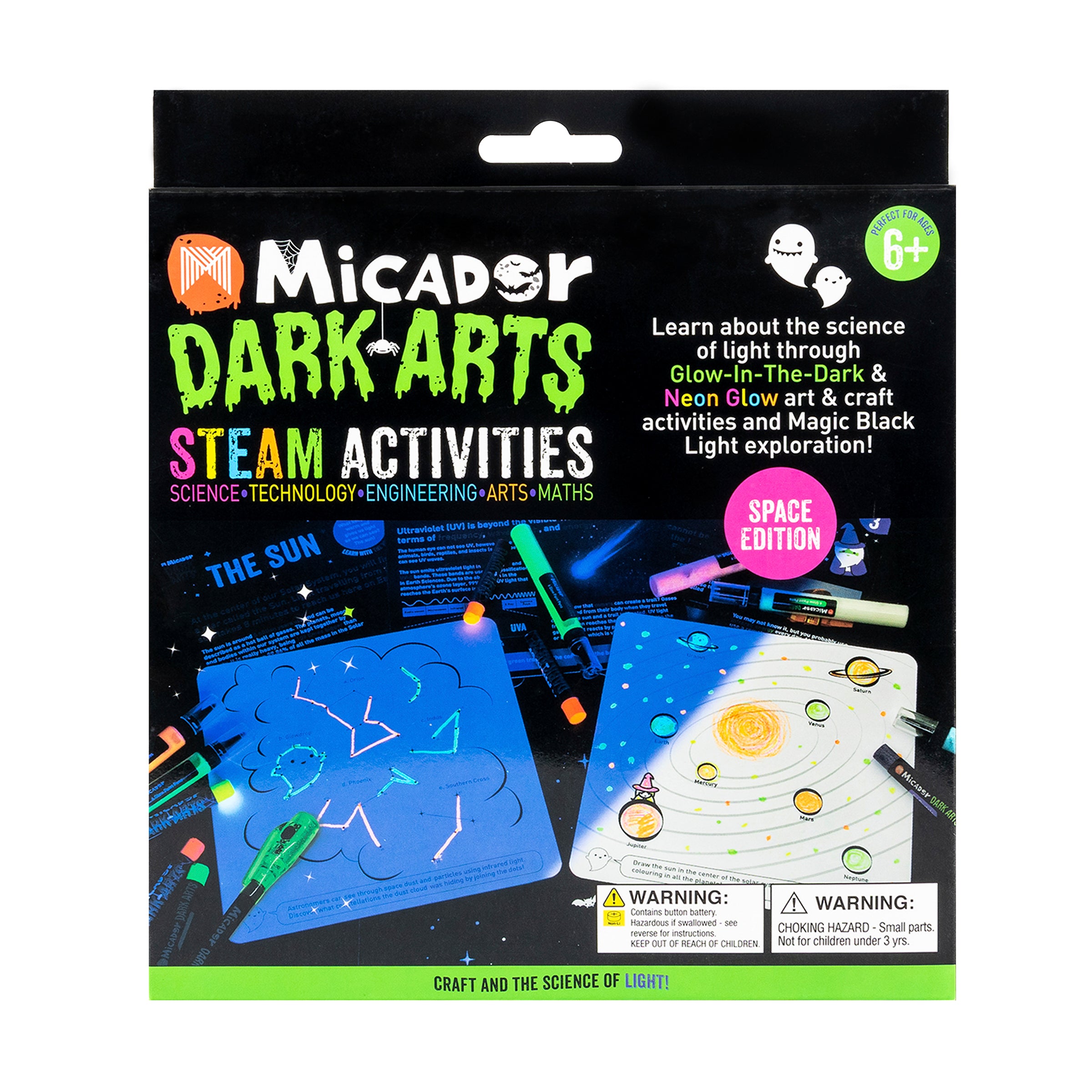 Glow STEAM Activities - Space Dark Arts