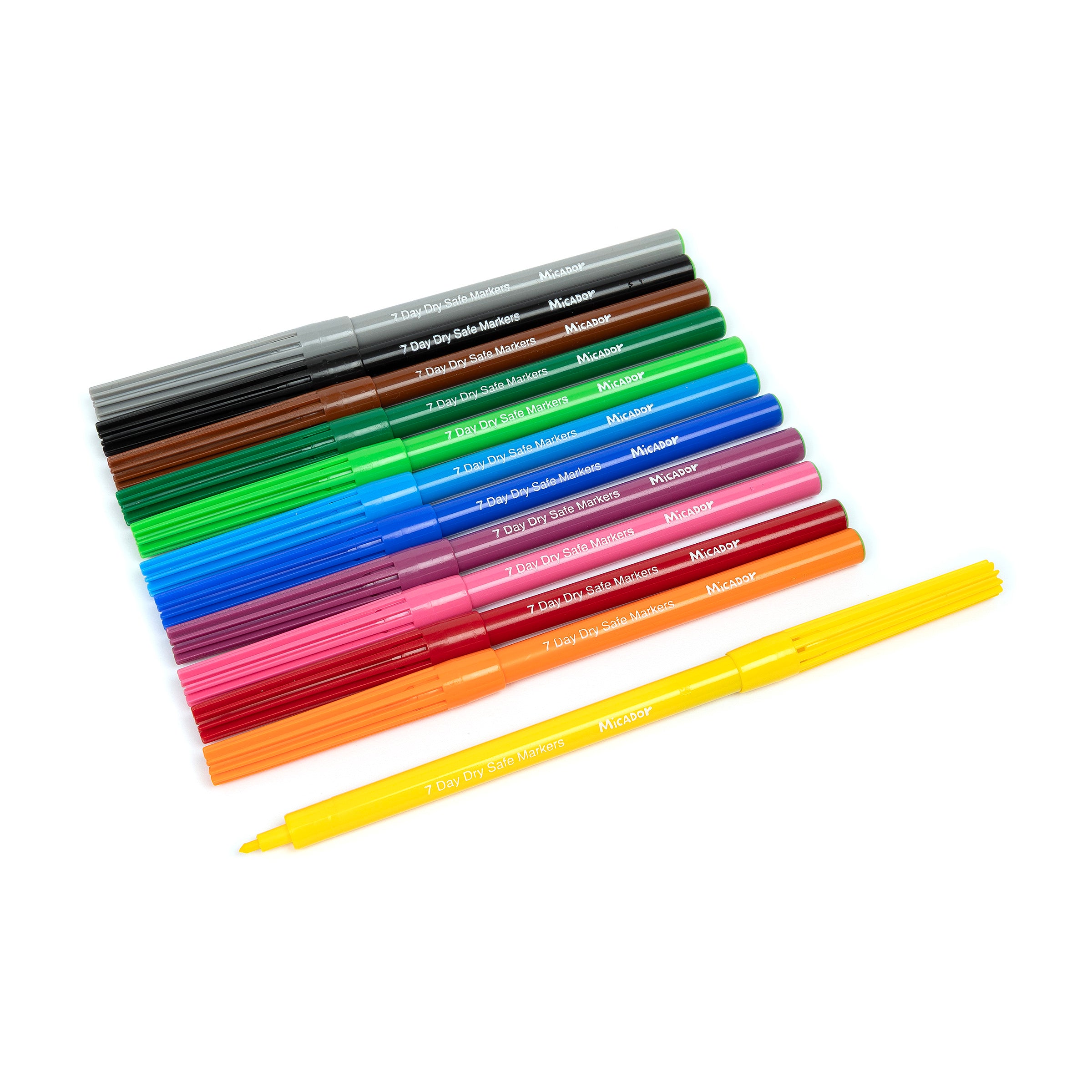 Dry Safe Markers, Pack 100 (8x12 colours + 4 black) Micador