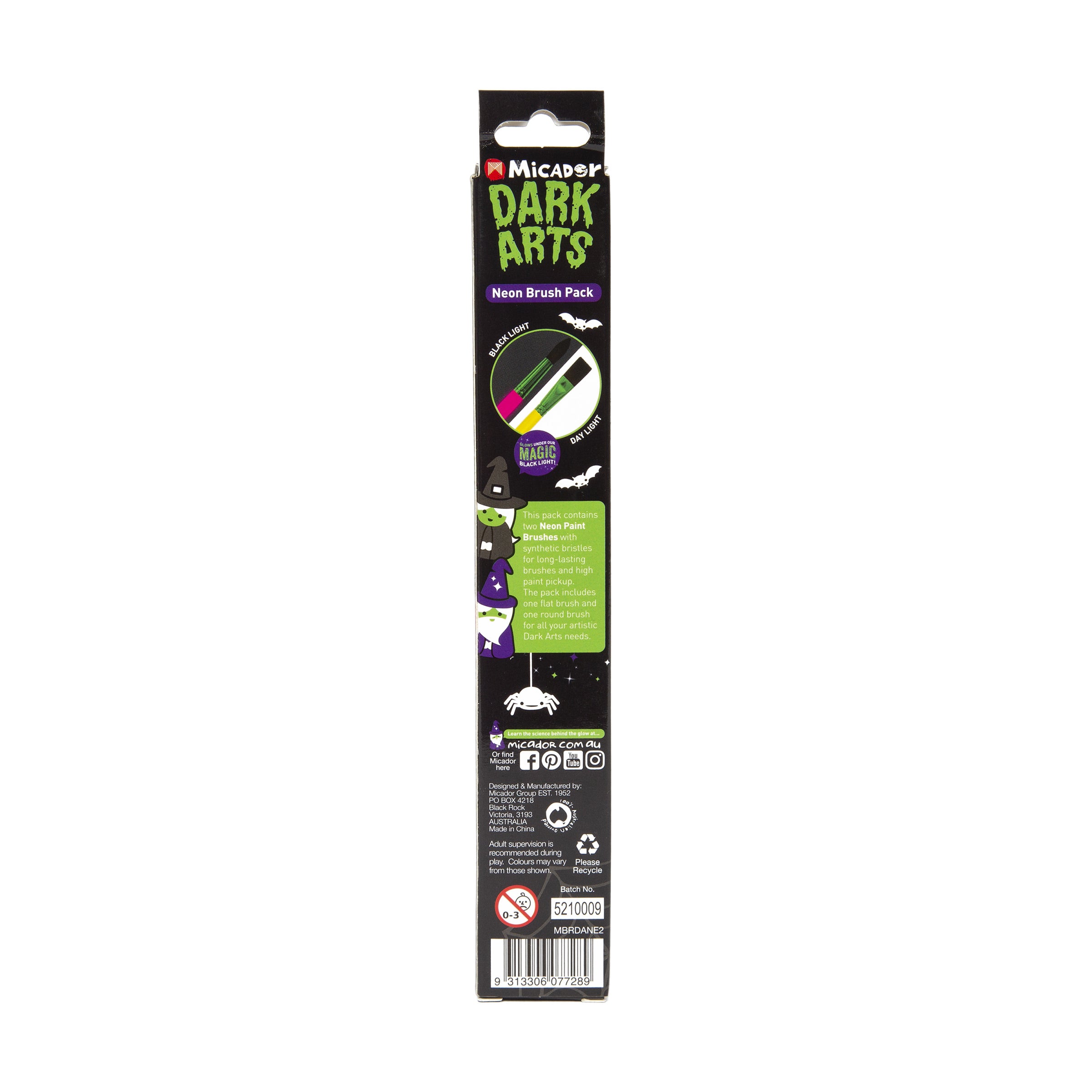 Dark Arts Neon Crayons 2Pk