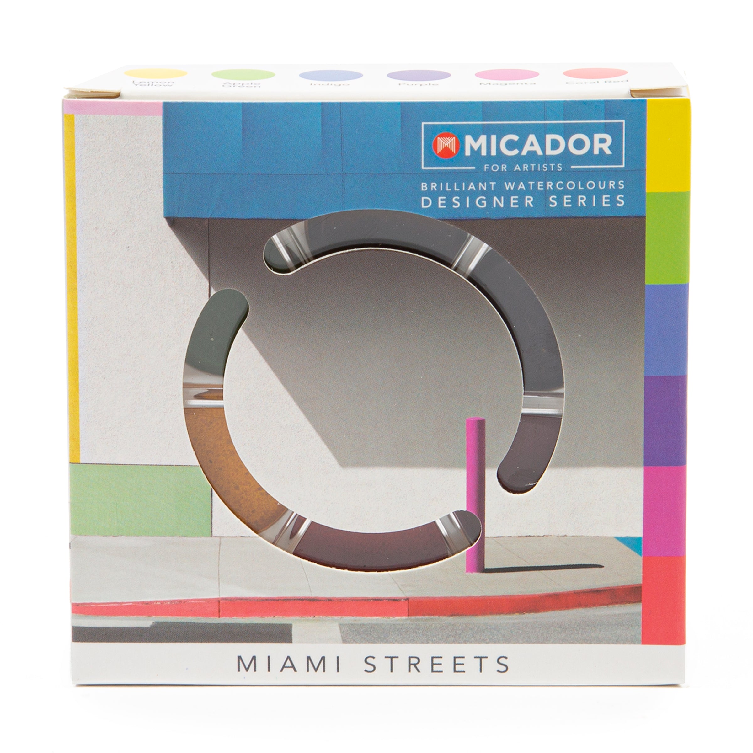 Brilliant Watercolour Discs Designer Series - Miami Street Micador For Artists