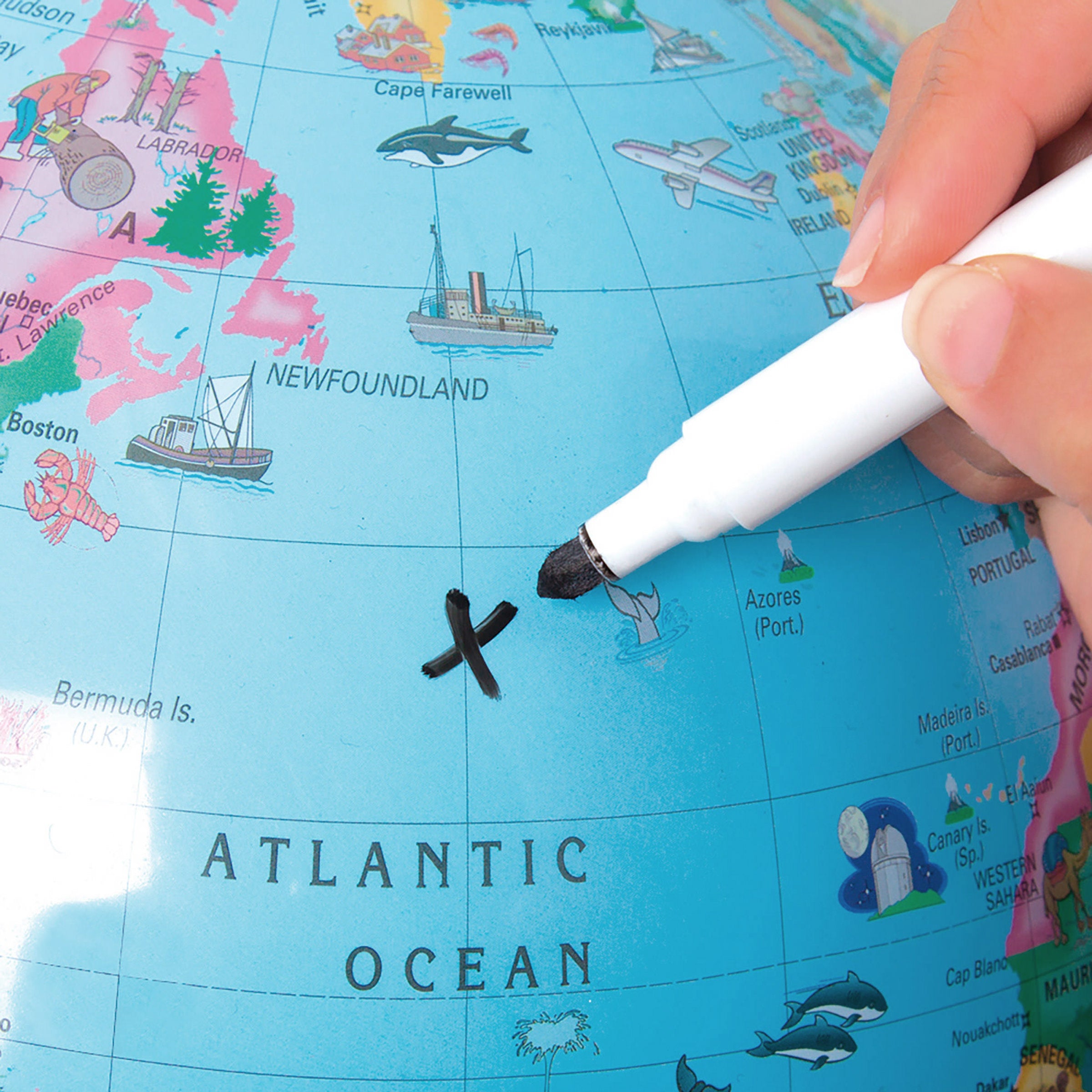 Globe4Kids - Blue Ocean, 30cm Adventure Edition Micador jR.