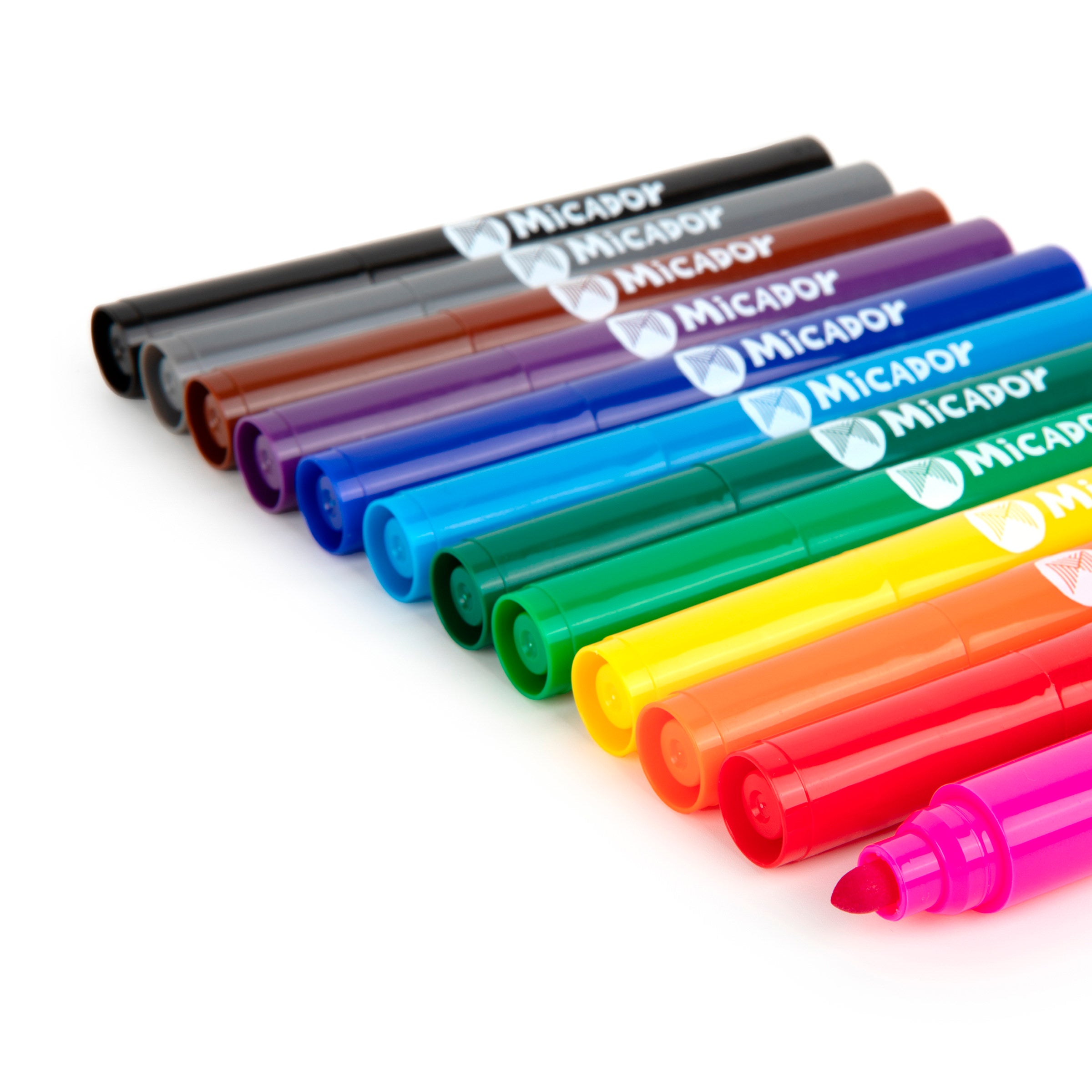 Jumbo Sink-proof Markers, Bright, Pack 48, Micador