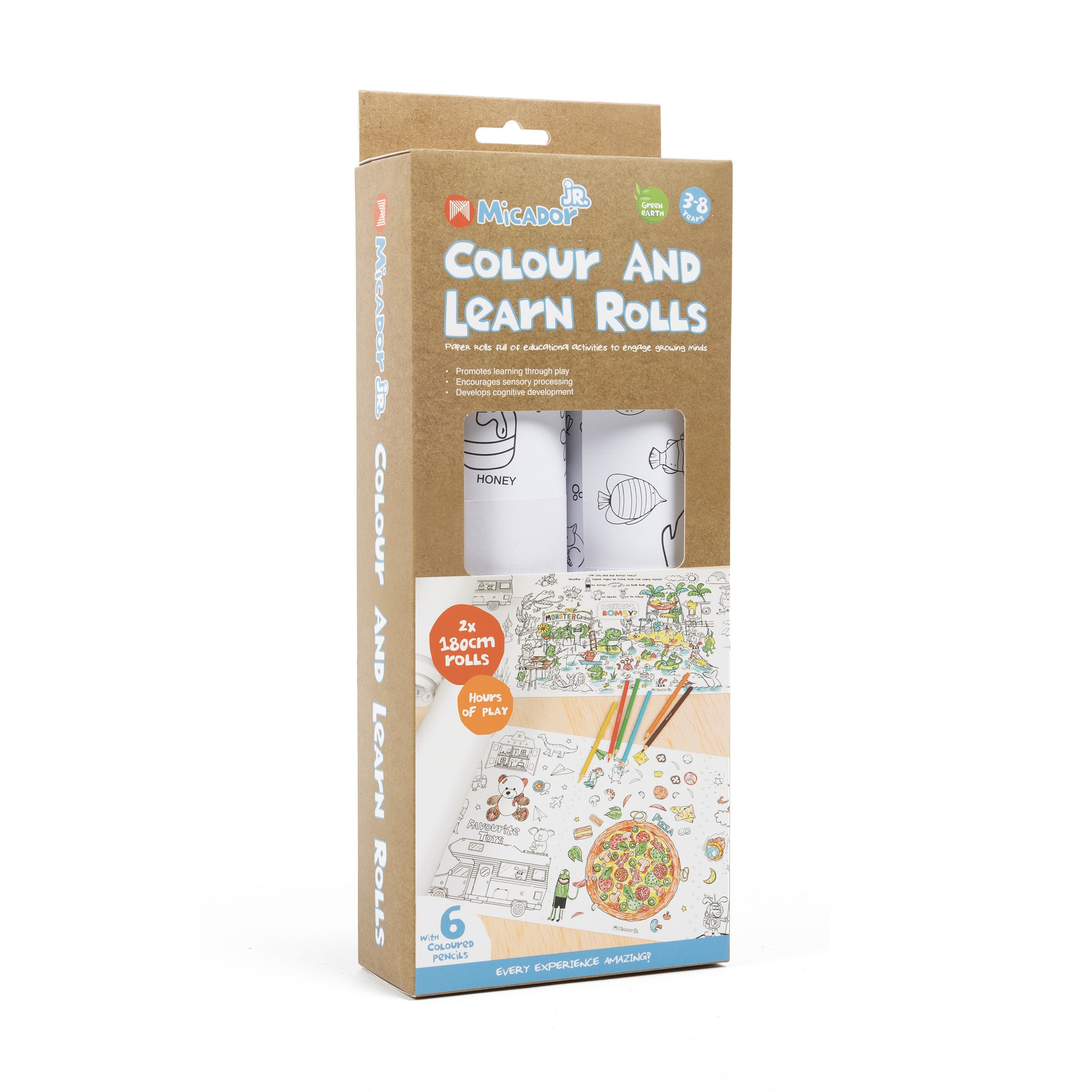 Colour and Learn Rolls, Pack 2, FSC, Micador jR.