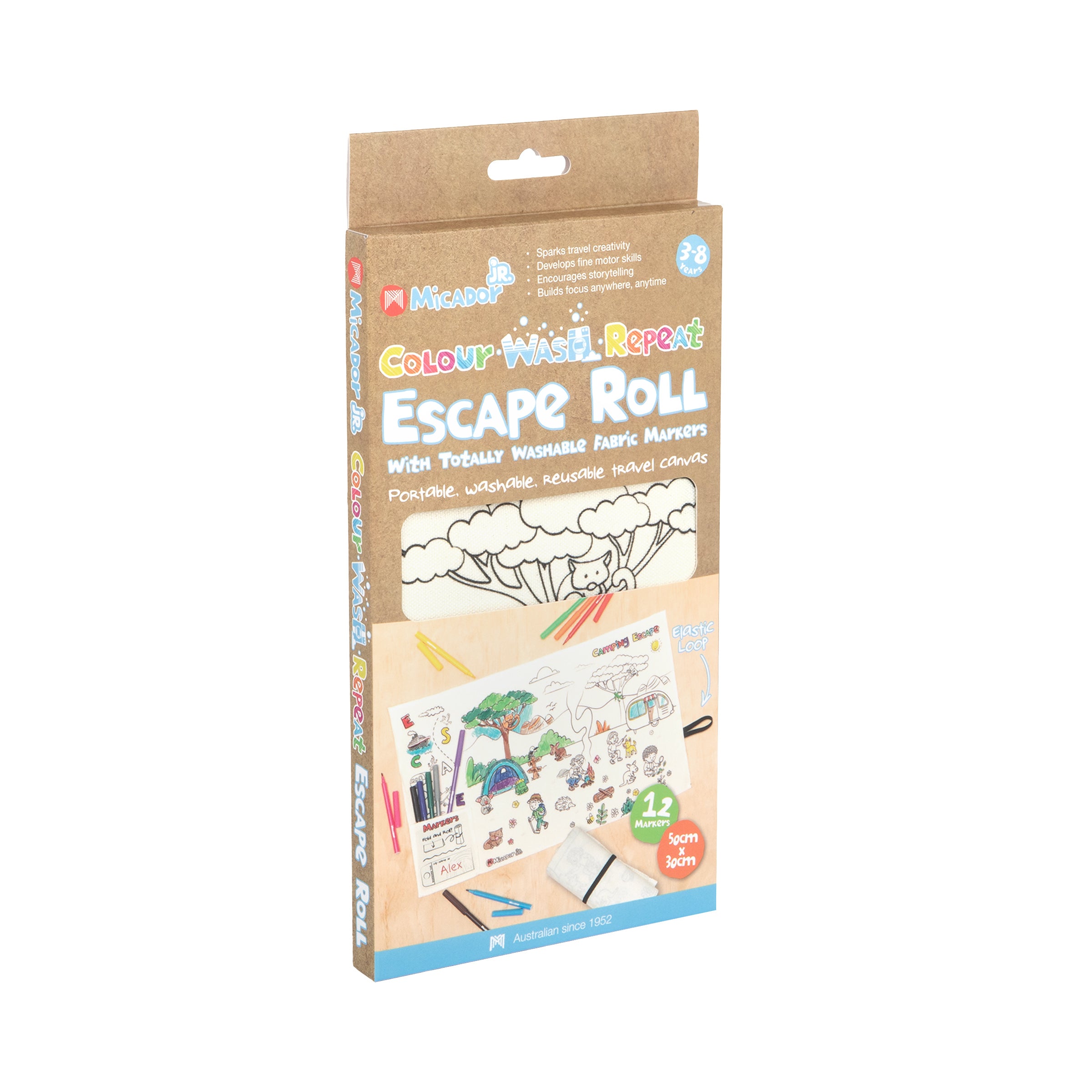 Colour Wash Repeat Escape Roll, 500 x 300mm, Micador jR.