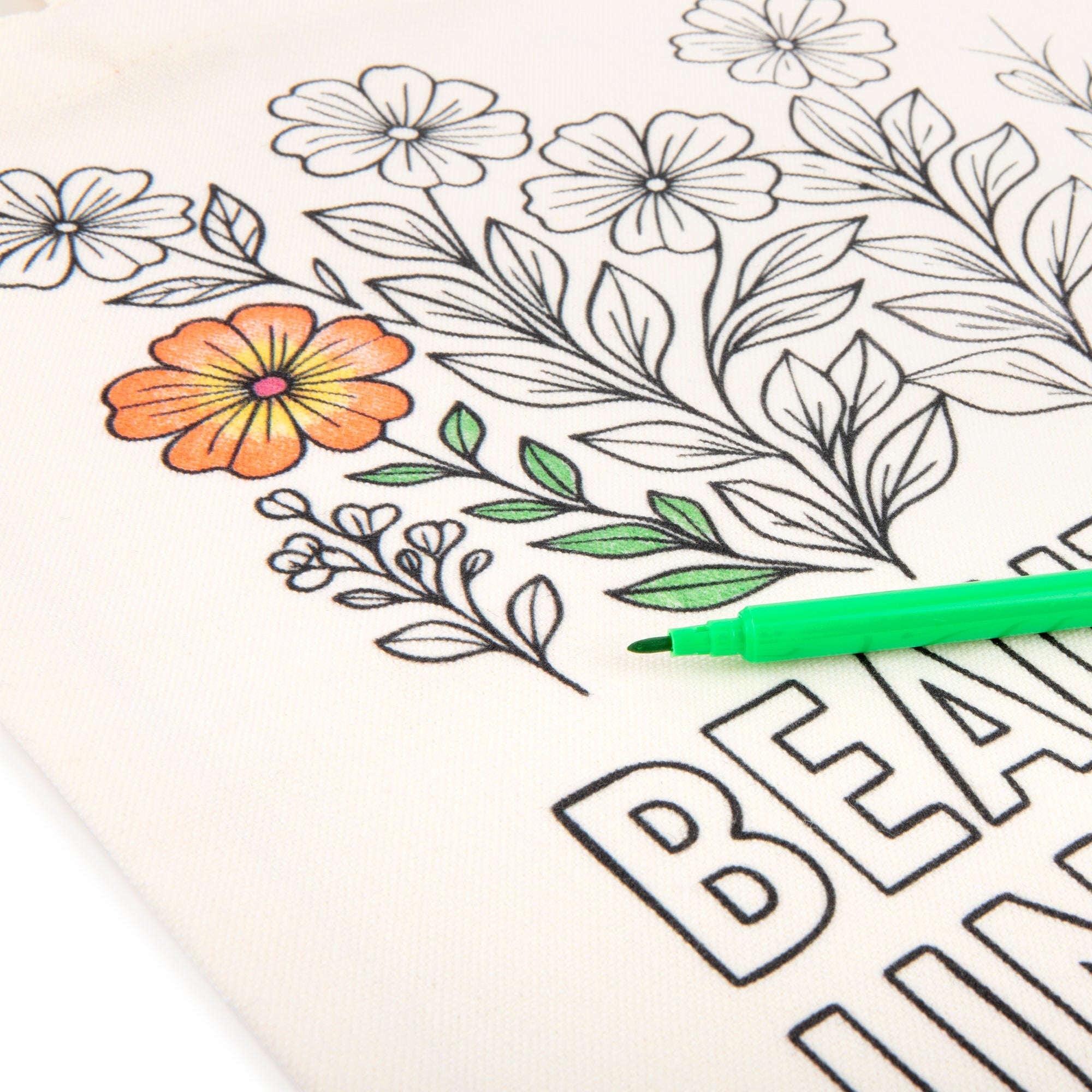 Outside Lines Tote Bag Beautifully Unfinished, Micador Outside Lines