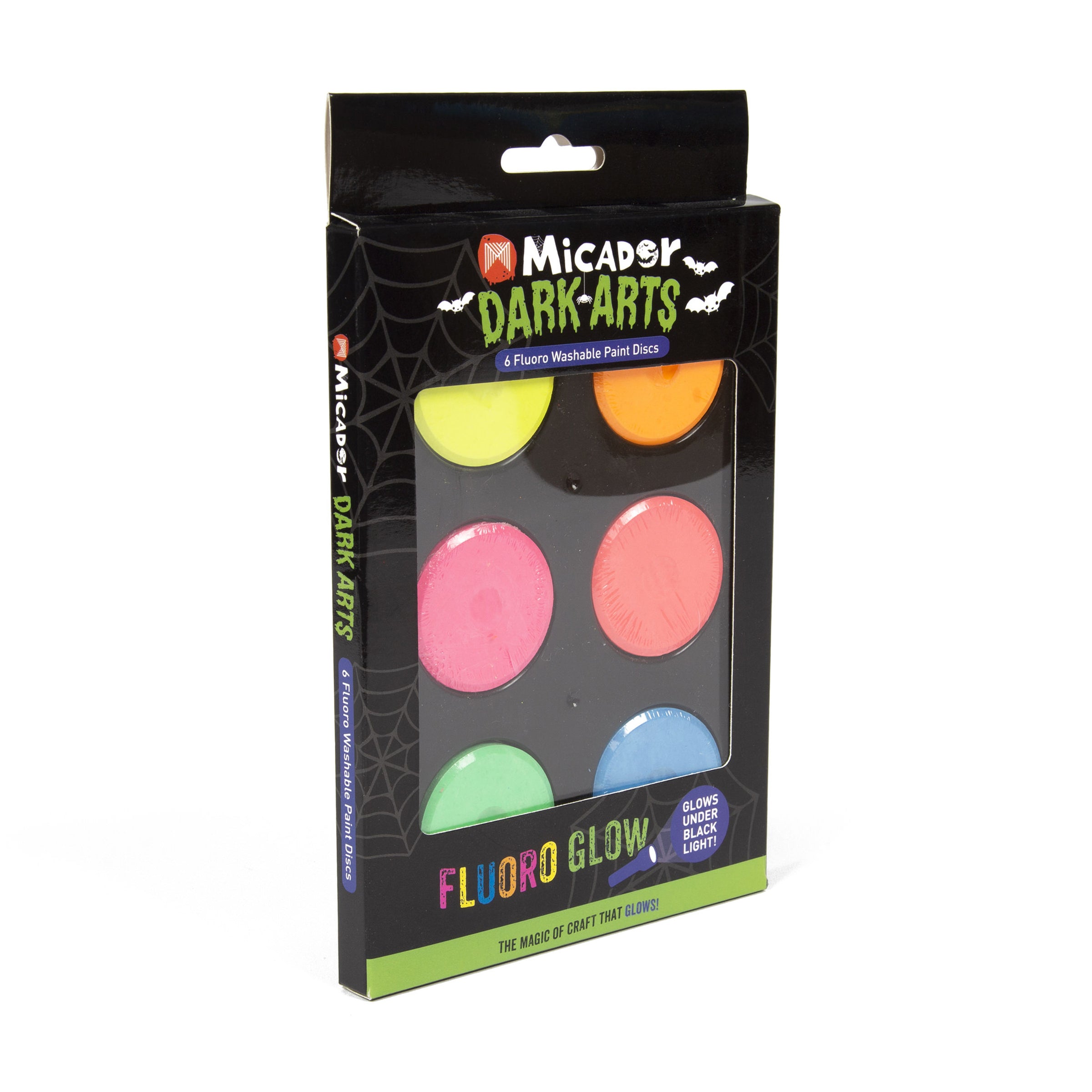 Neon Washable Paint, 6 Discs Dark Arts
