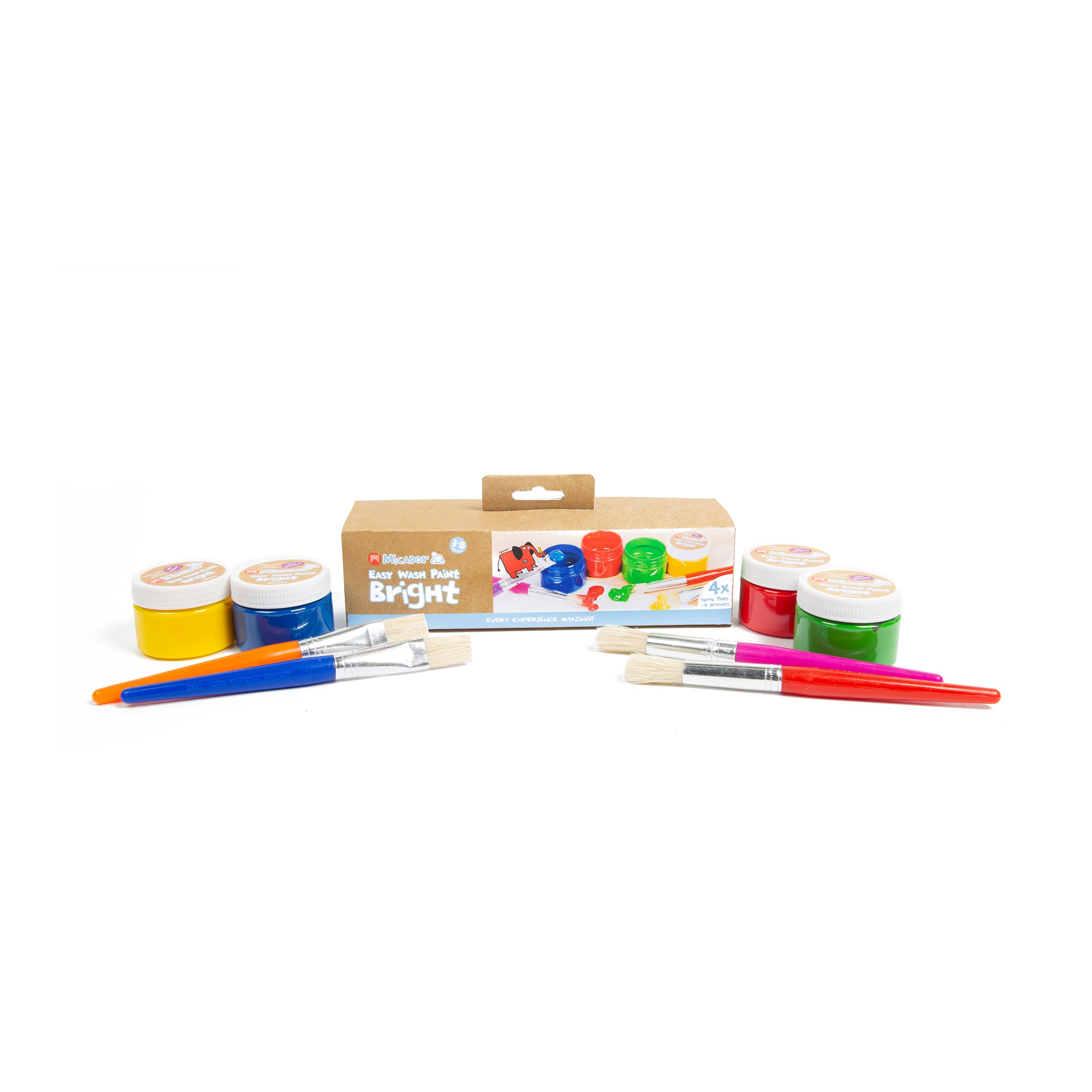 Easy Wash Paint and 4 Brushes Micador jR.