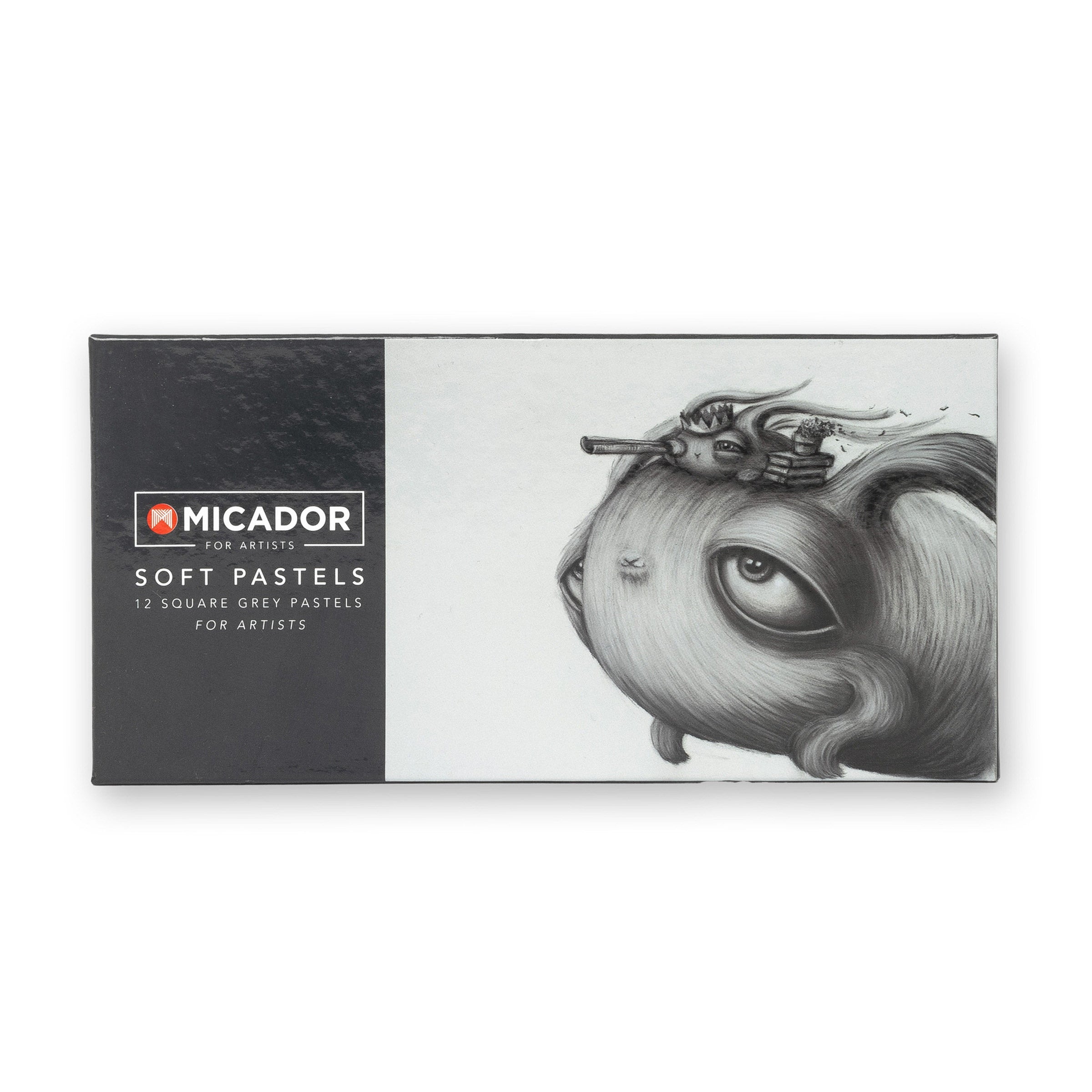 Soft Pastels - Greys, Pack 12 Micador For Artists