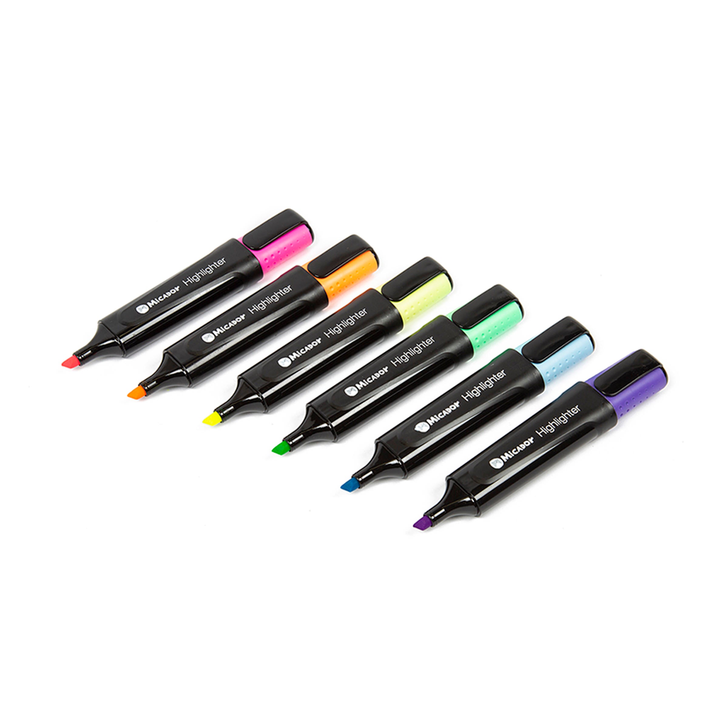 Eco Highlighter M.Shield Assorted, Box 6 Micador
