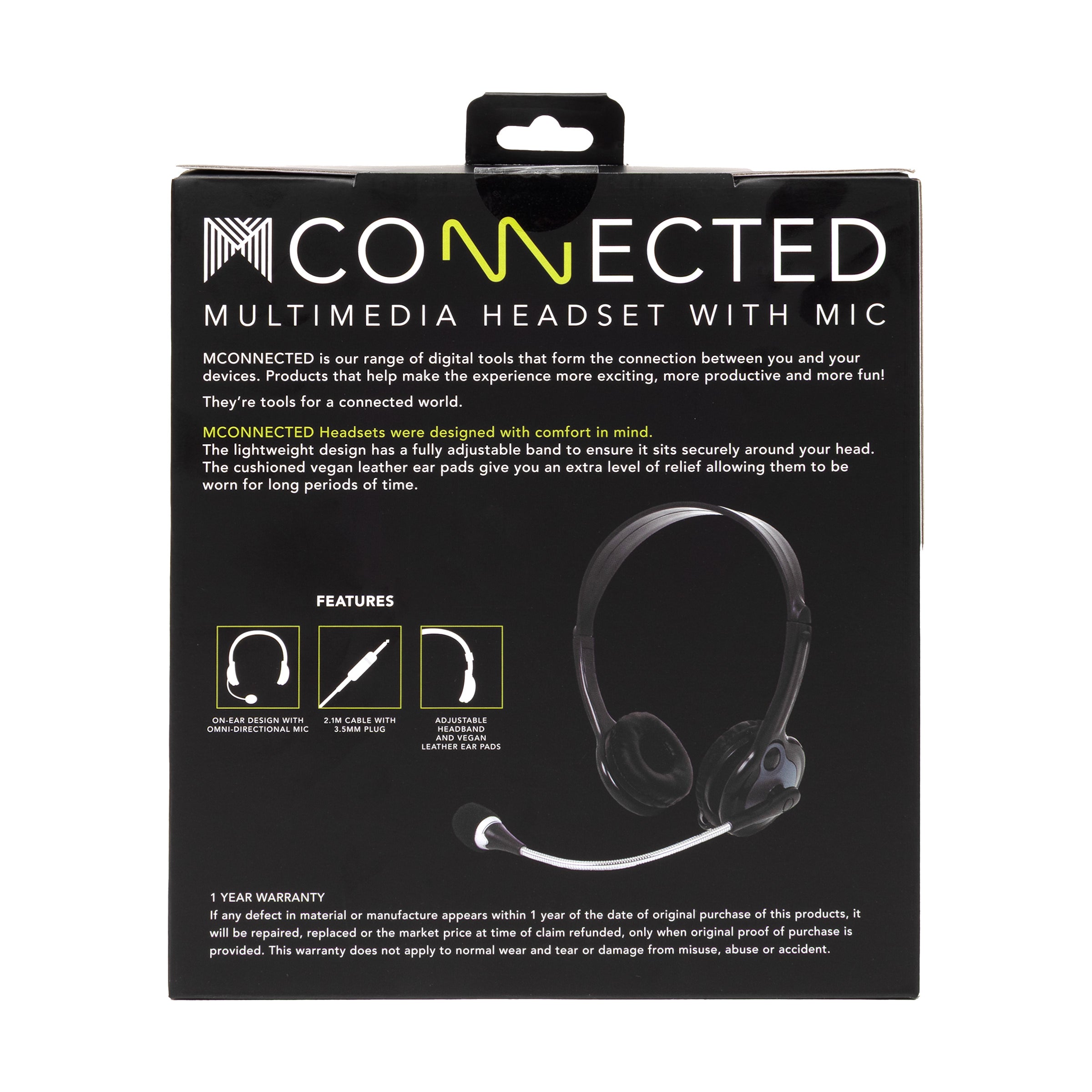 Headsets (with mic, single plug) MCONNECTED