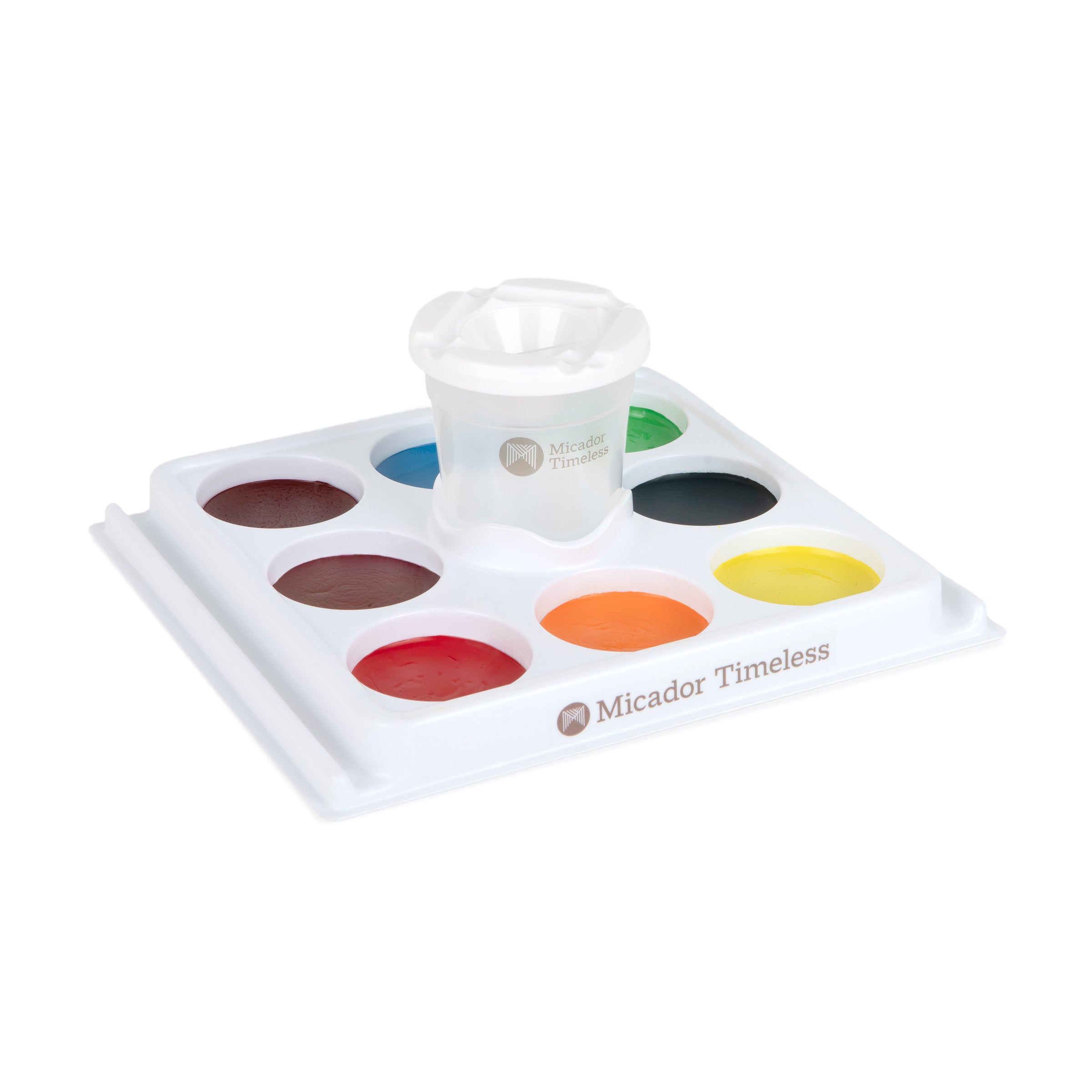Easy Flow Watercolour Paint Station, Summer Selection, Disc 8, Micador Timeless