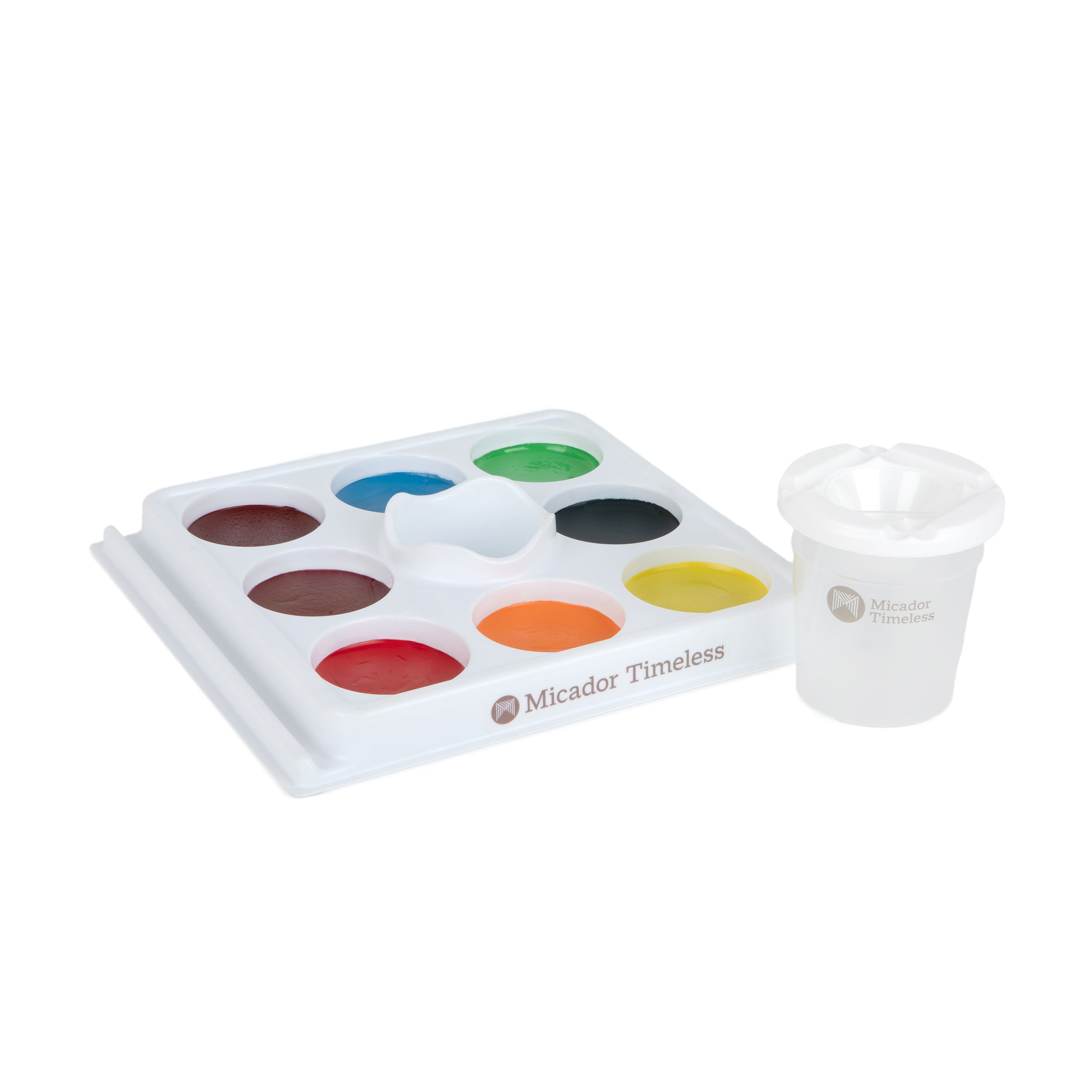 Easy Flow Watercolour Paint Station, Summer Selection, Disc 8, Micador Timeless
