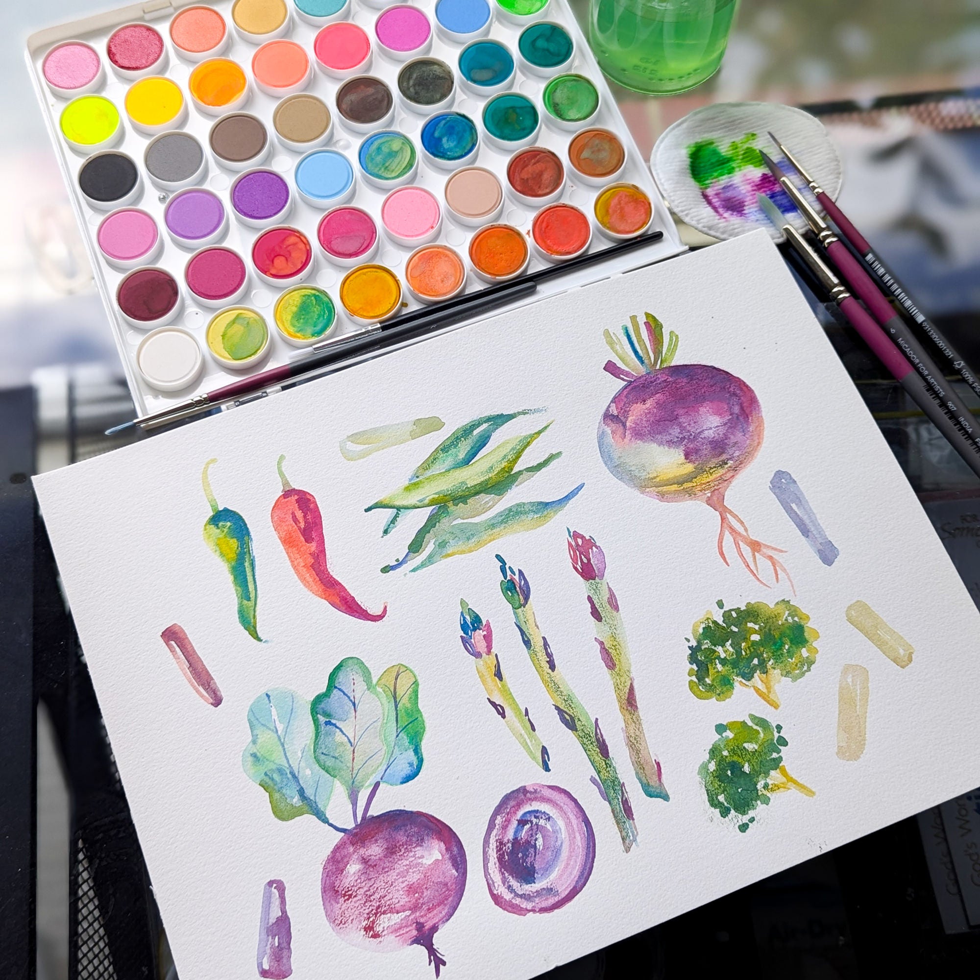 Watercolour Palette Stylist, Disc 48 Micador