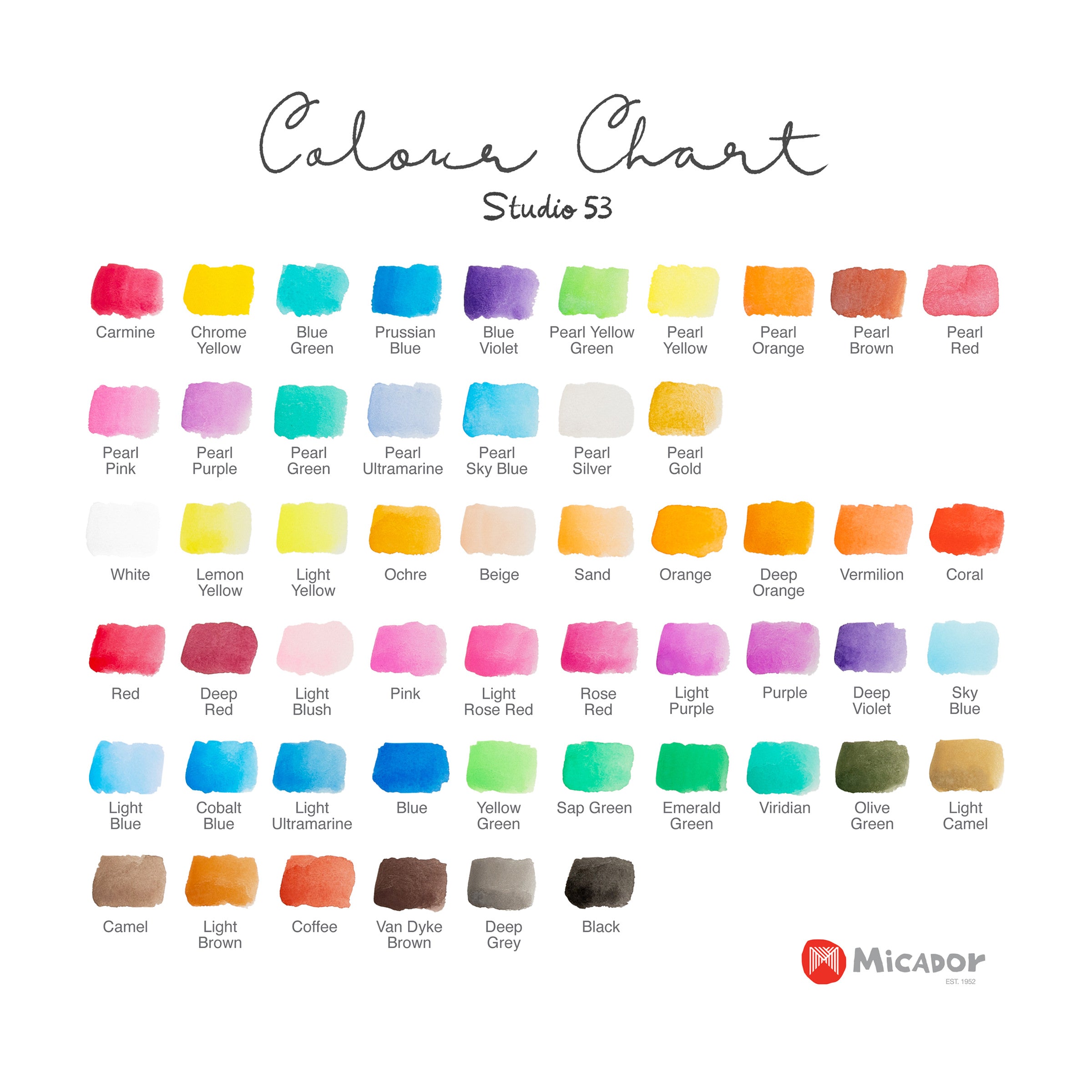 Watercolour Palette Stylist, Studio 53 Limited Edition, Micador