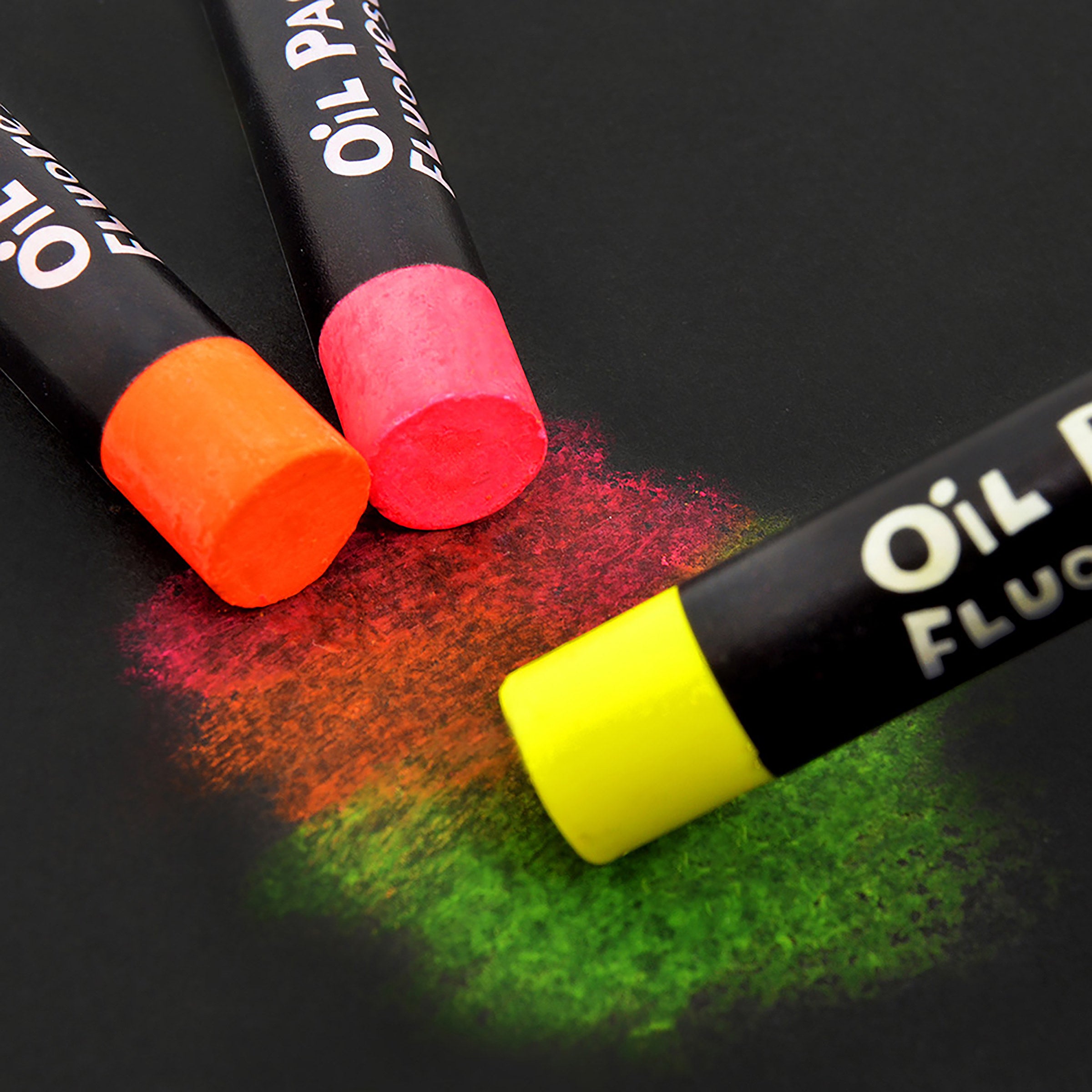 Micador Large Oil Pastels Fluoro 12Pk