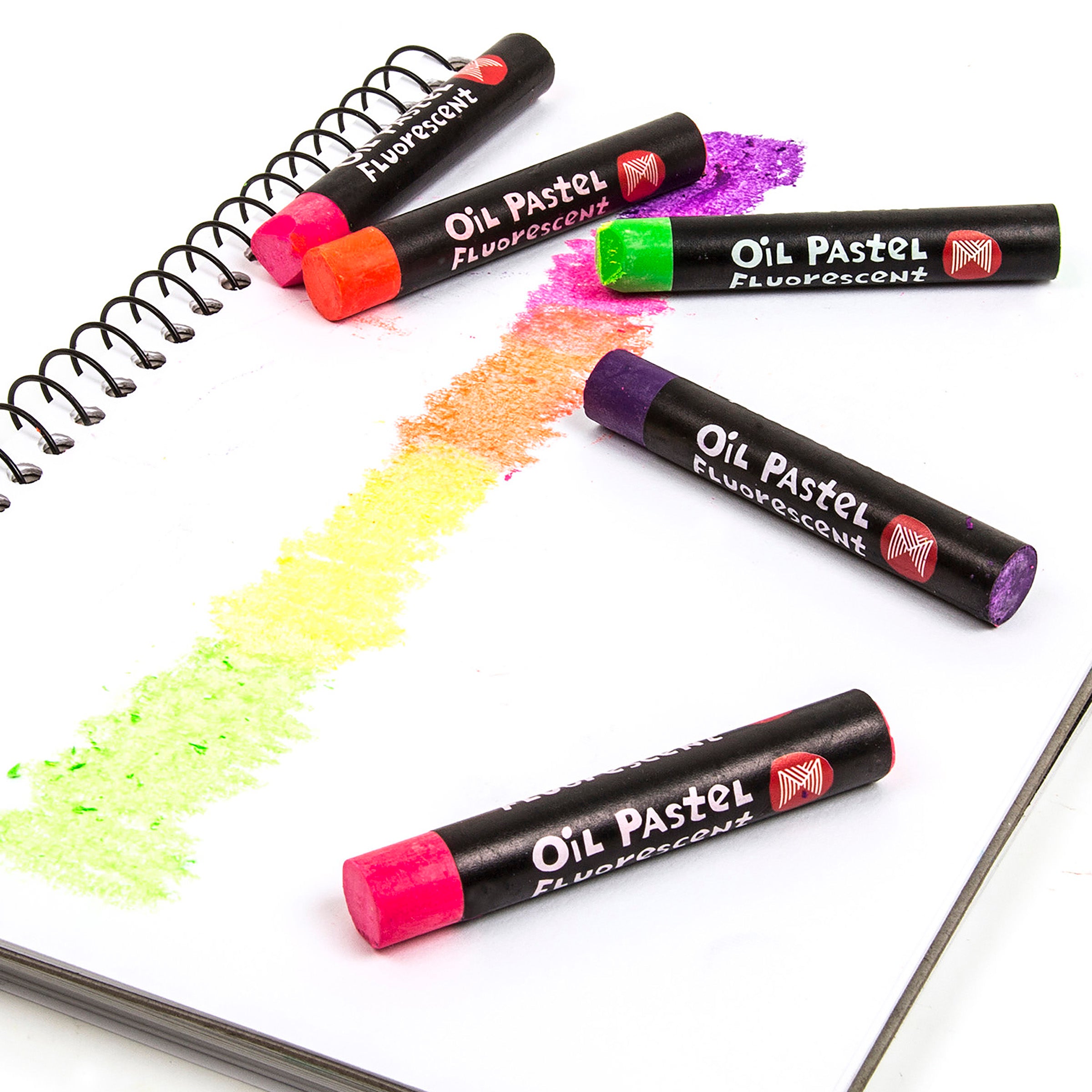 Micador Large Oil Pastels Fluoro 12Pk