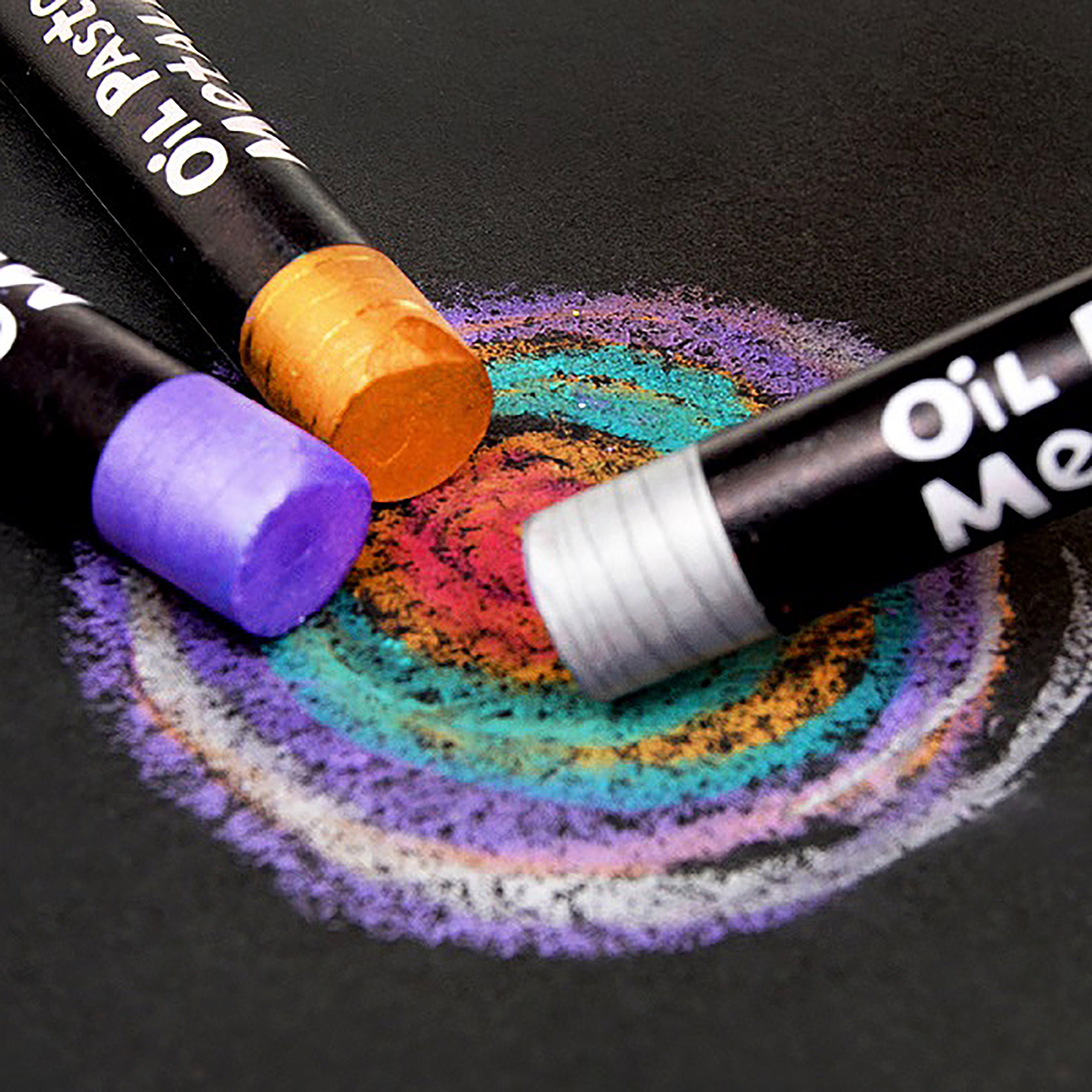 Micador Large Oil Pastel Metallic 12Pk