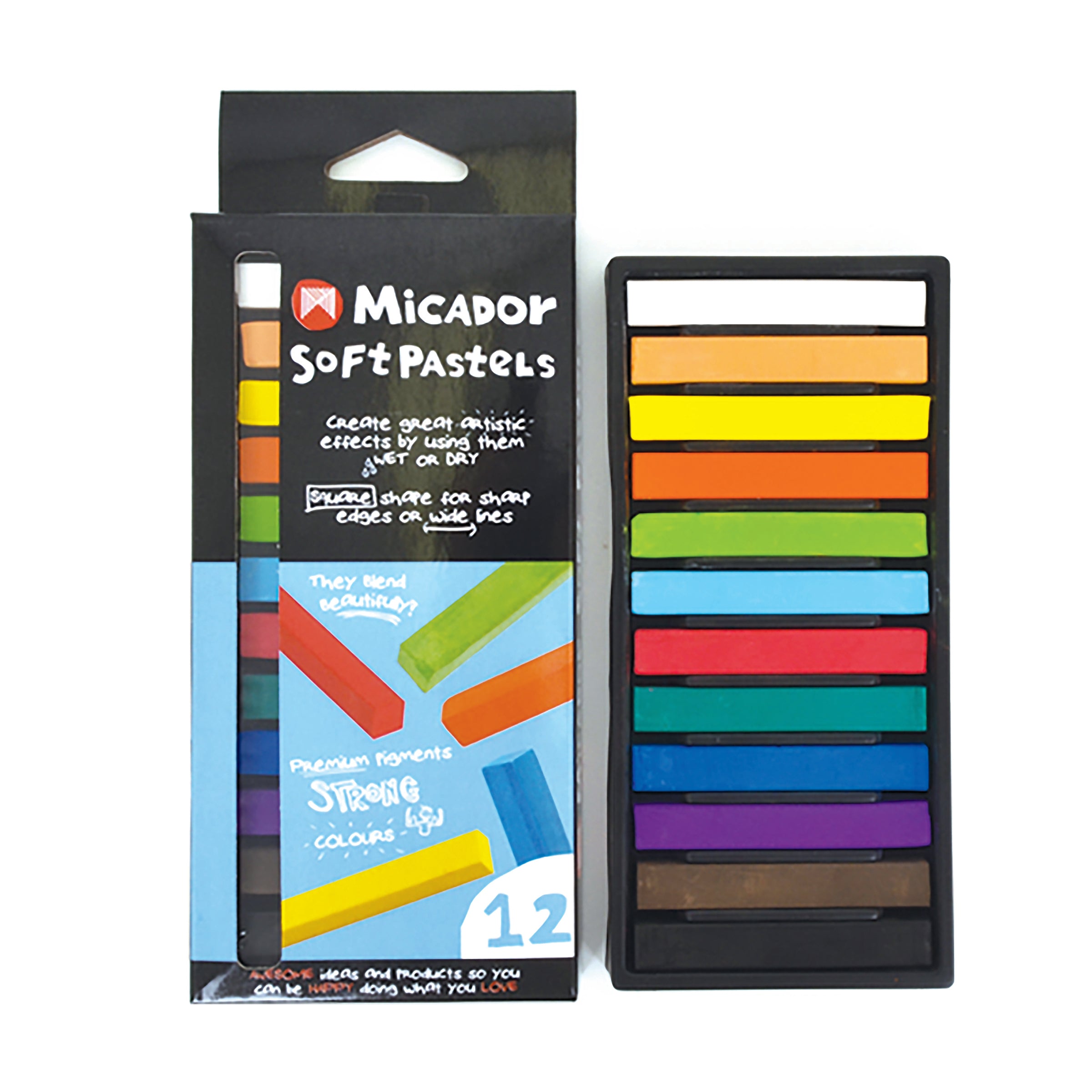 Micador Soft Pastels 12Pk