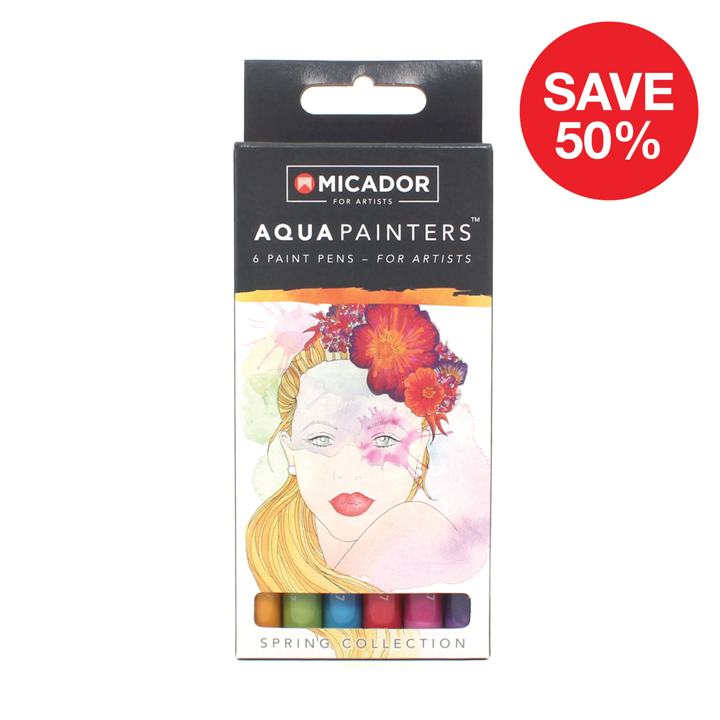 AquaPainters, Spring Box 6 Micador For Artists