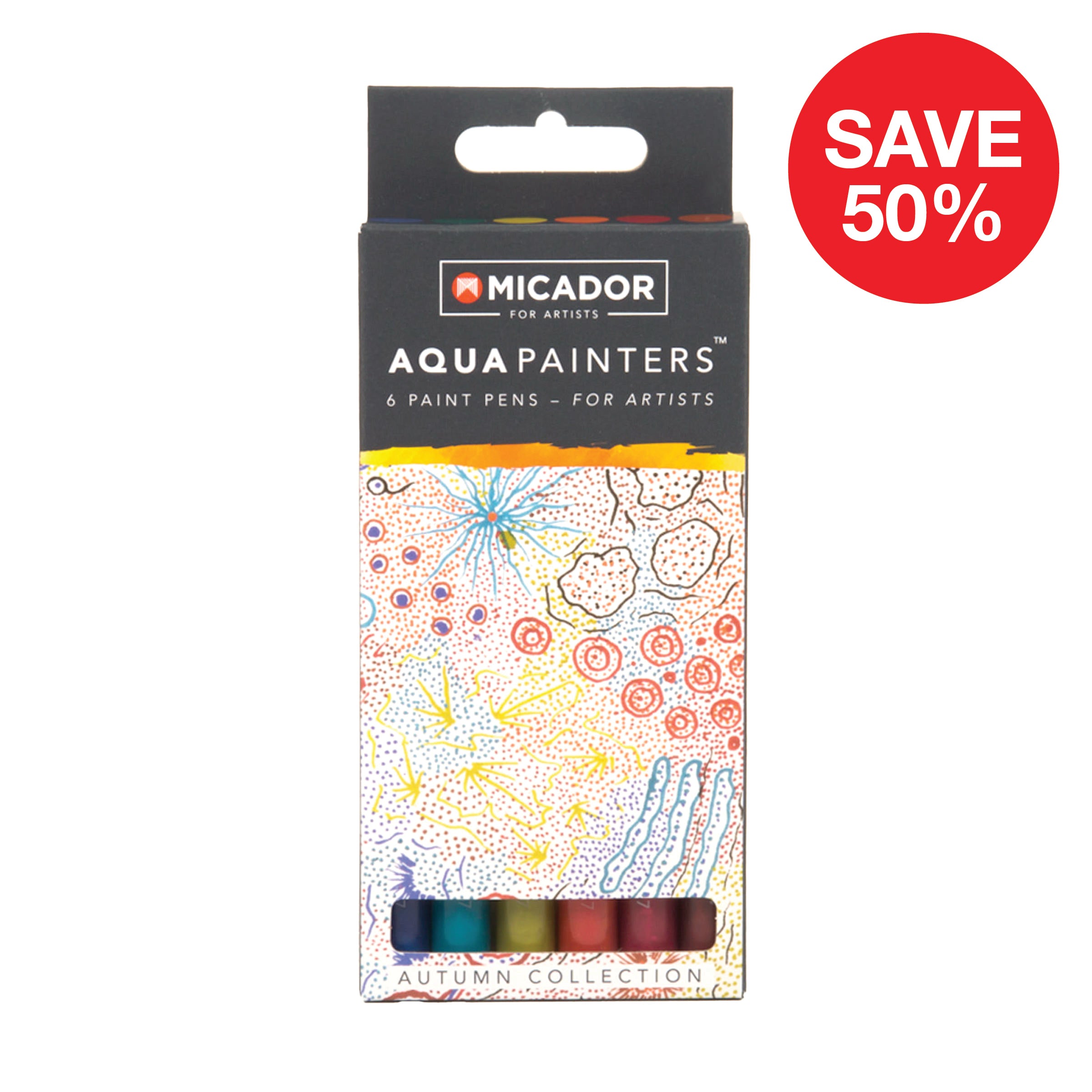 AquaPainters, Autumn Box 6 Micador For Artists