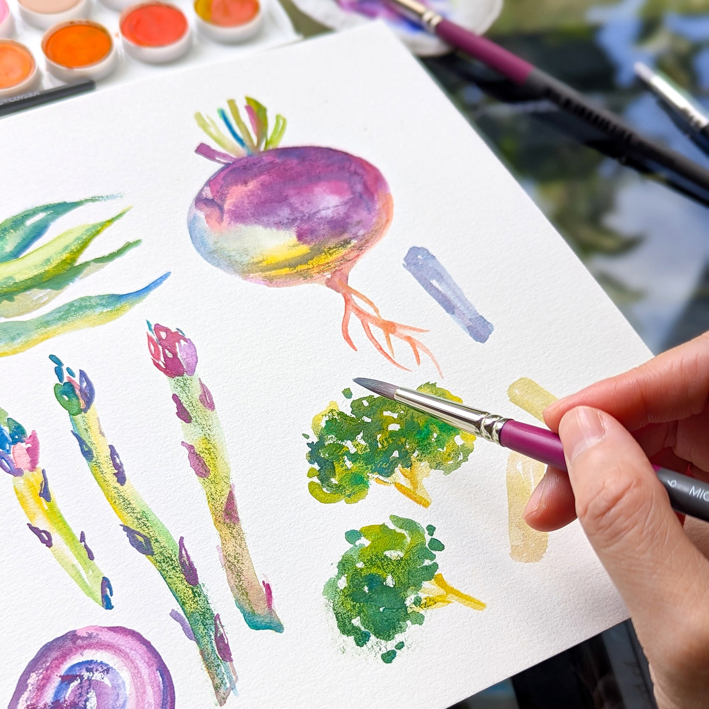 Rains Watercolour Paper, DL, Pack of 50 Micador For Artists