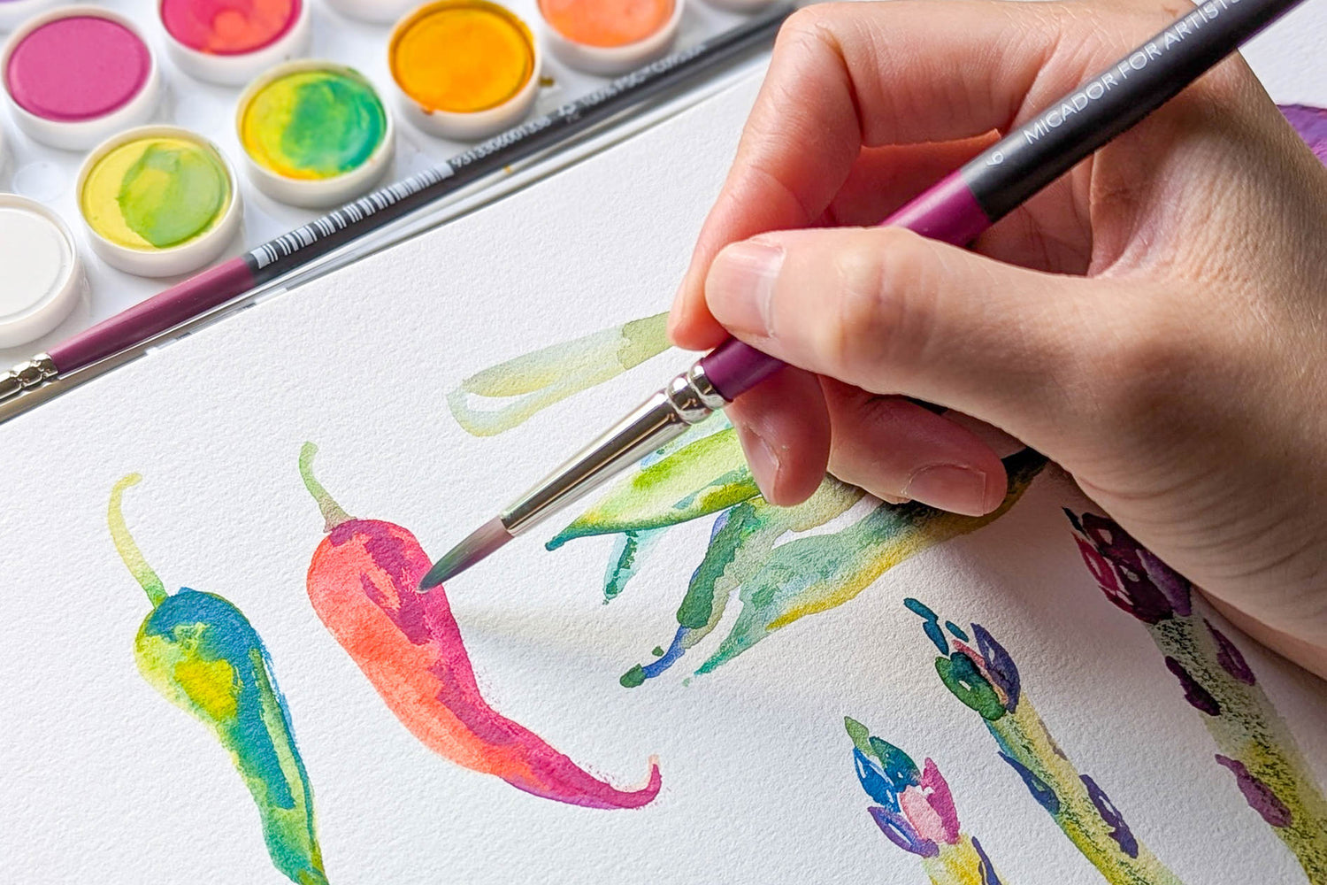 The Complete Guide to Watercolour Brushes: Filaments, Shapes and How to Choose