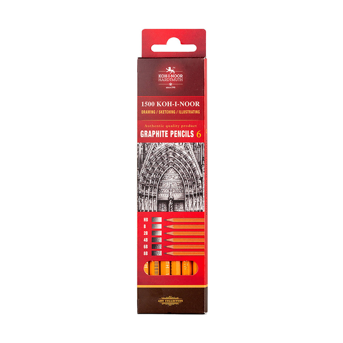 1500 Graphite Pencils 6 piece (1500) Koh-I-Noor