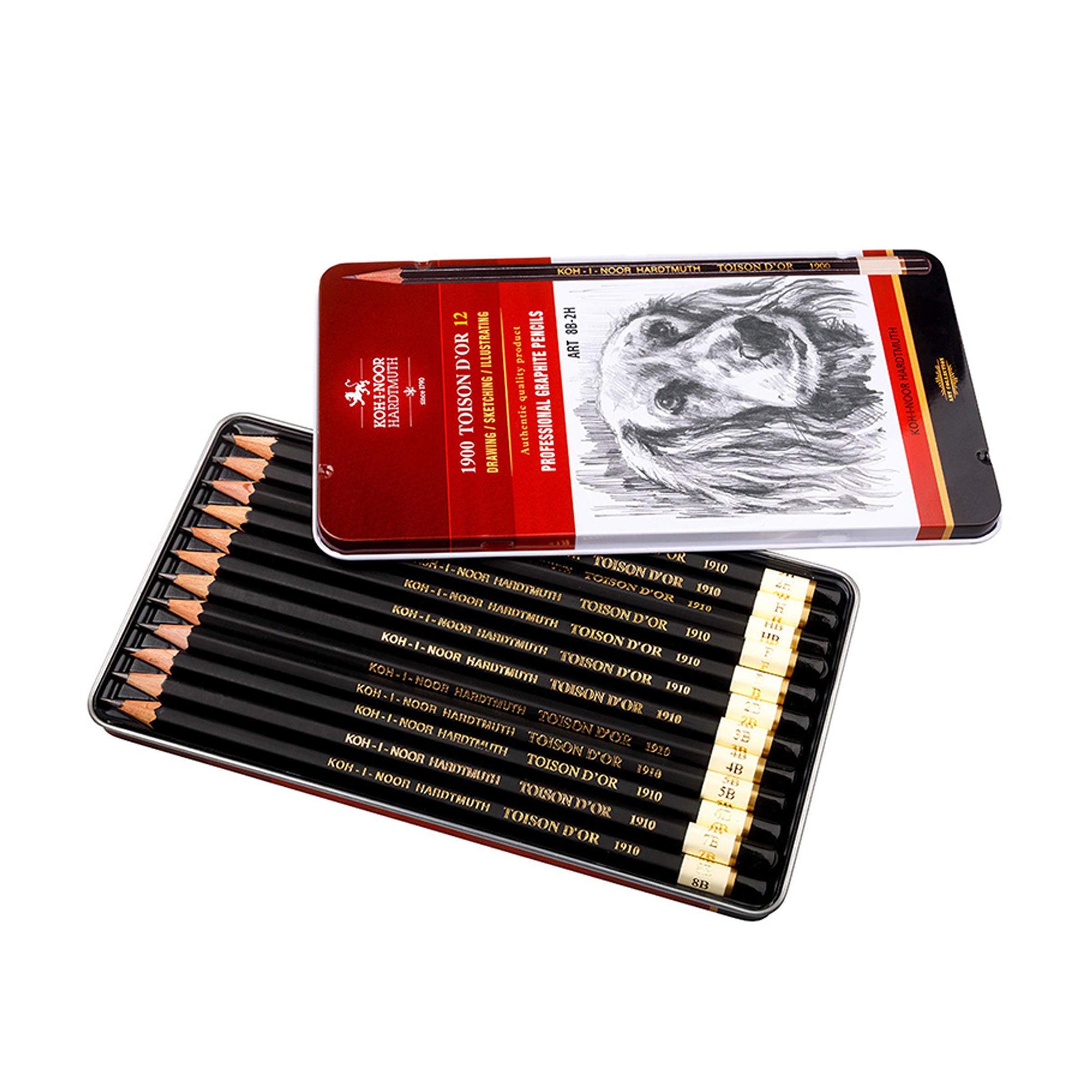 Koh I Noor 1900Pencils 8B 2H 12Pk
